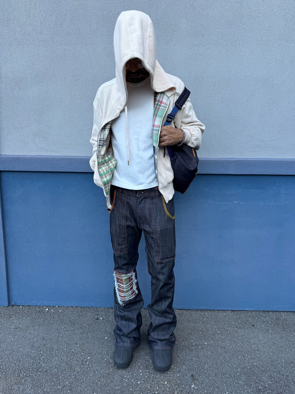 Repaired Flannel Denim