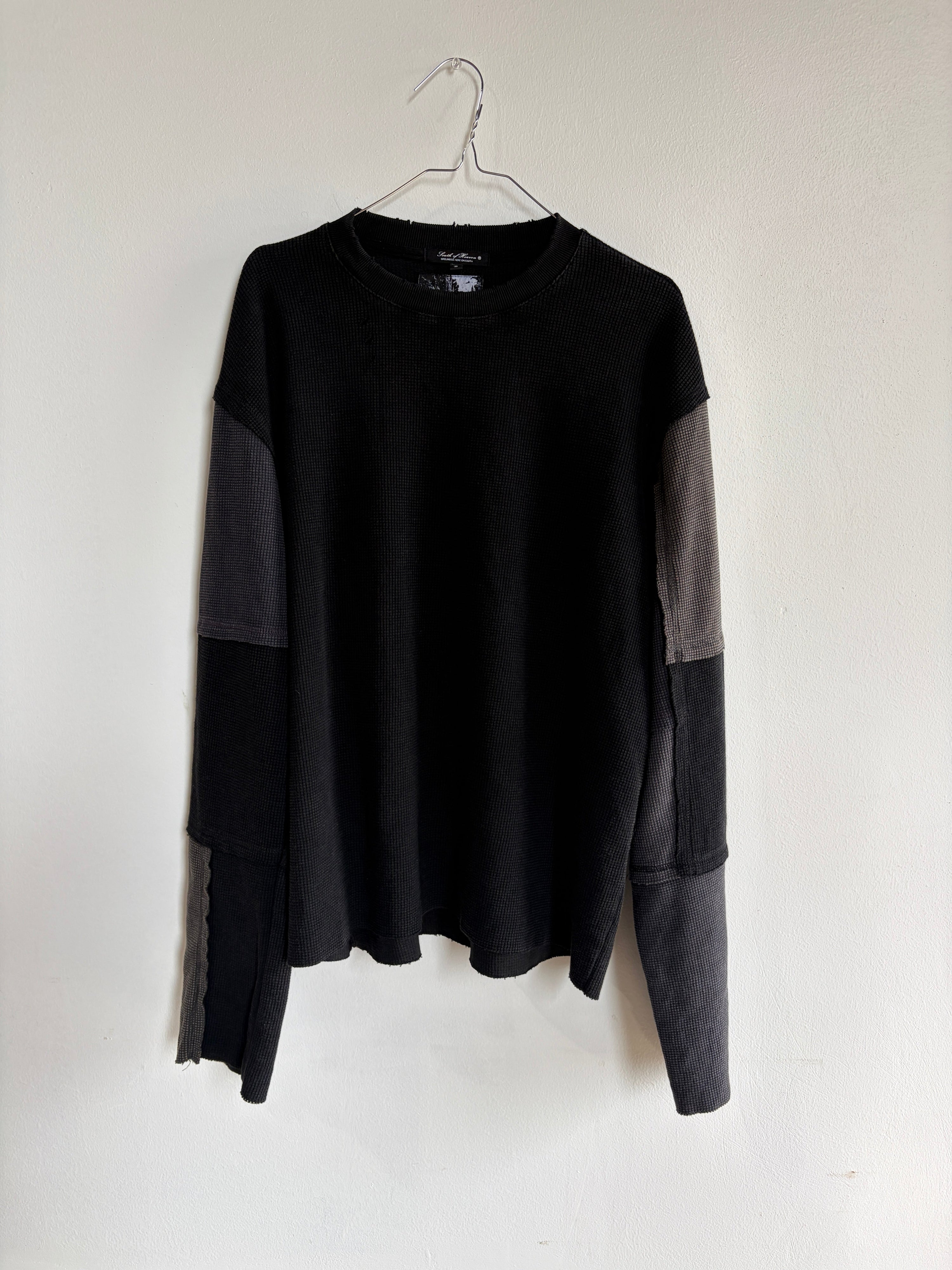 DISTRESSED PATCHWORK THERMAL - CHARCOAL