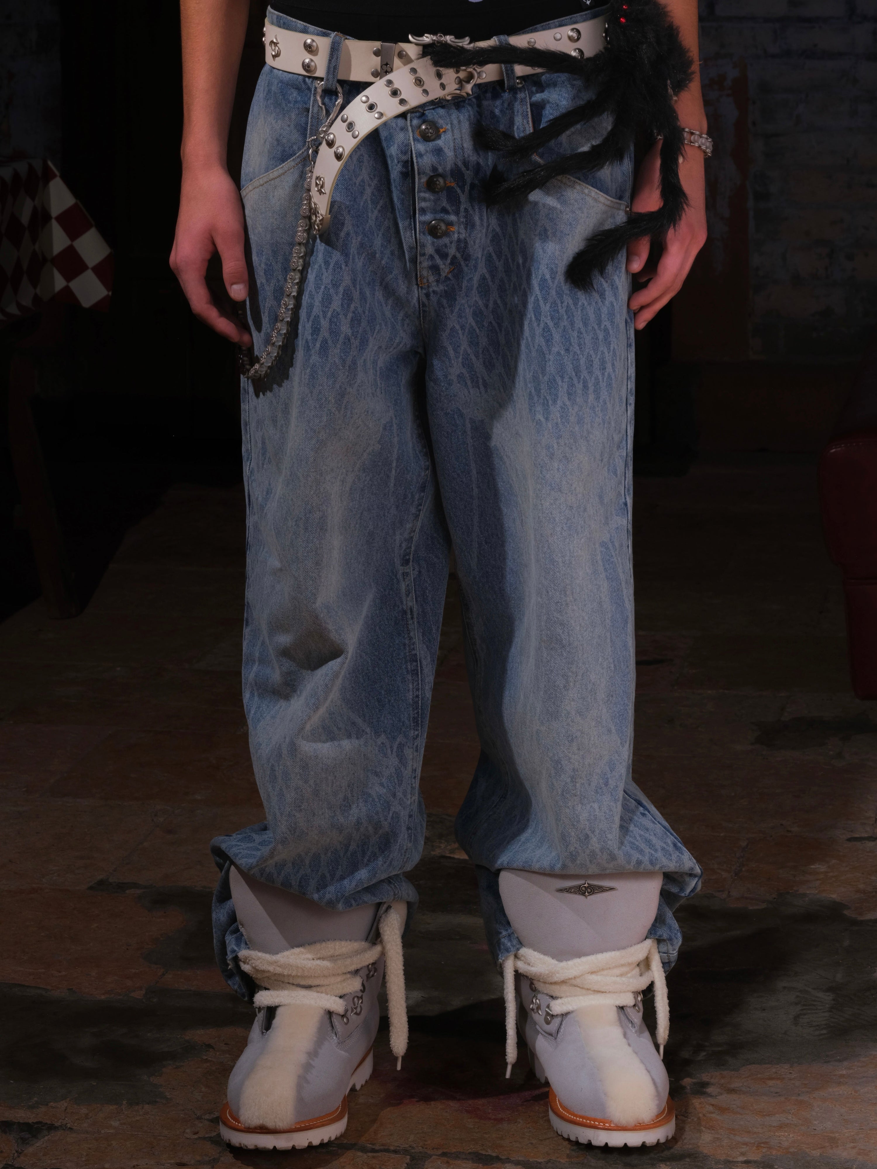 LE LOSANGE SPIDER WEB JEANS