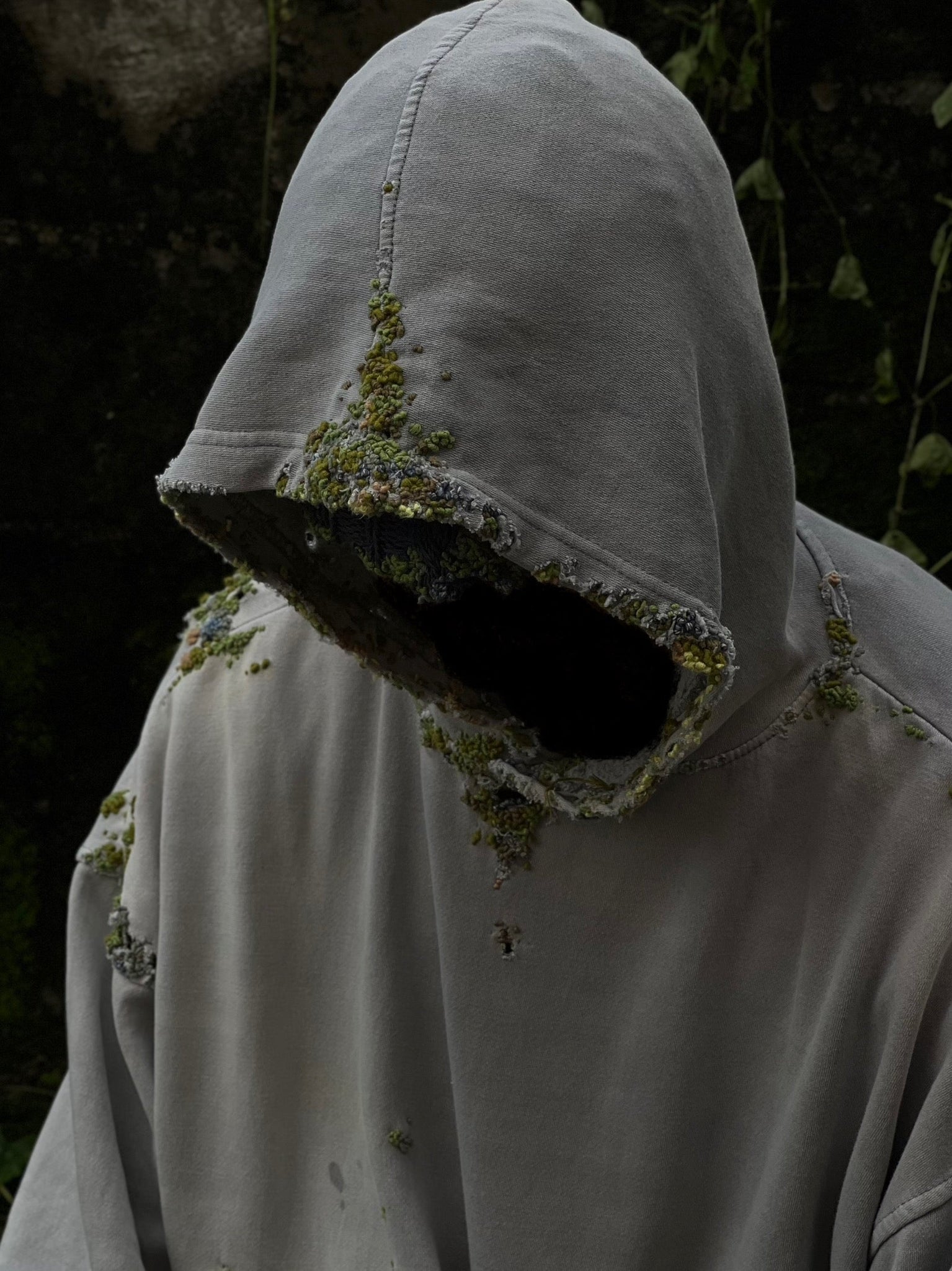 " Embroidered Dot Hoodie
