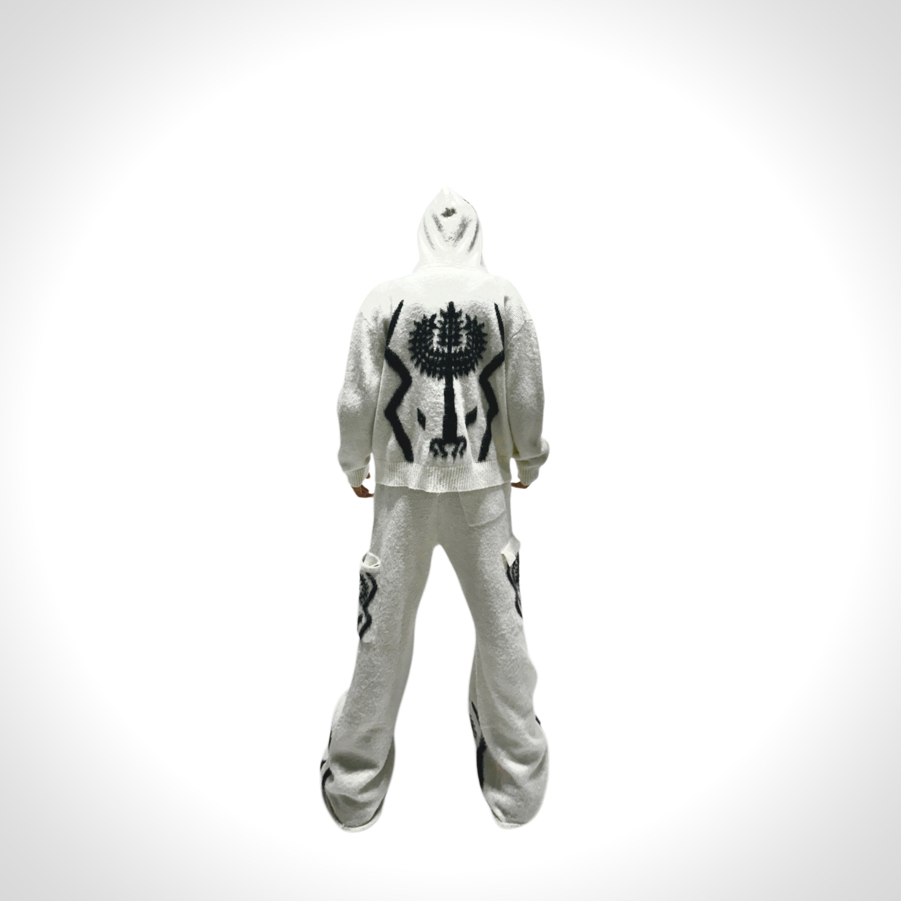 The Sacred Tree Mohair Zip Hoodie (WHT)