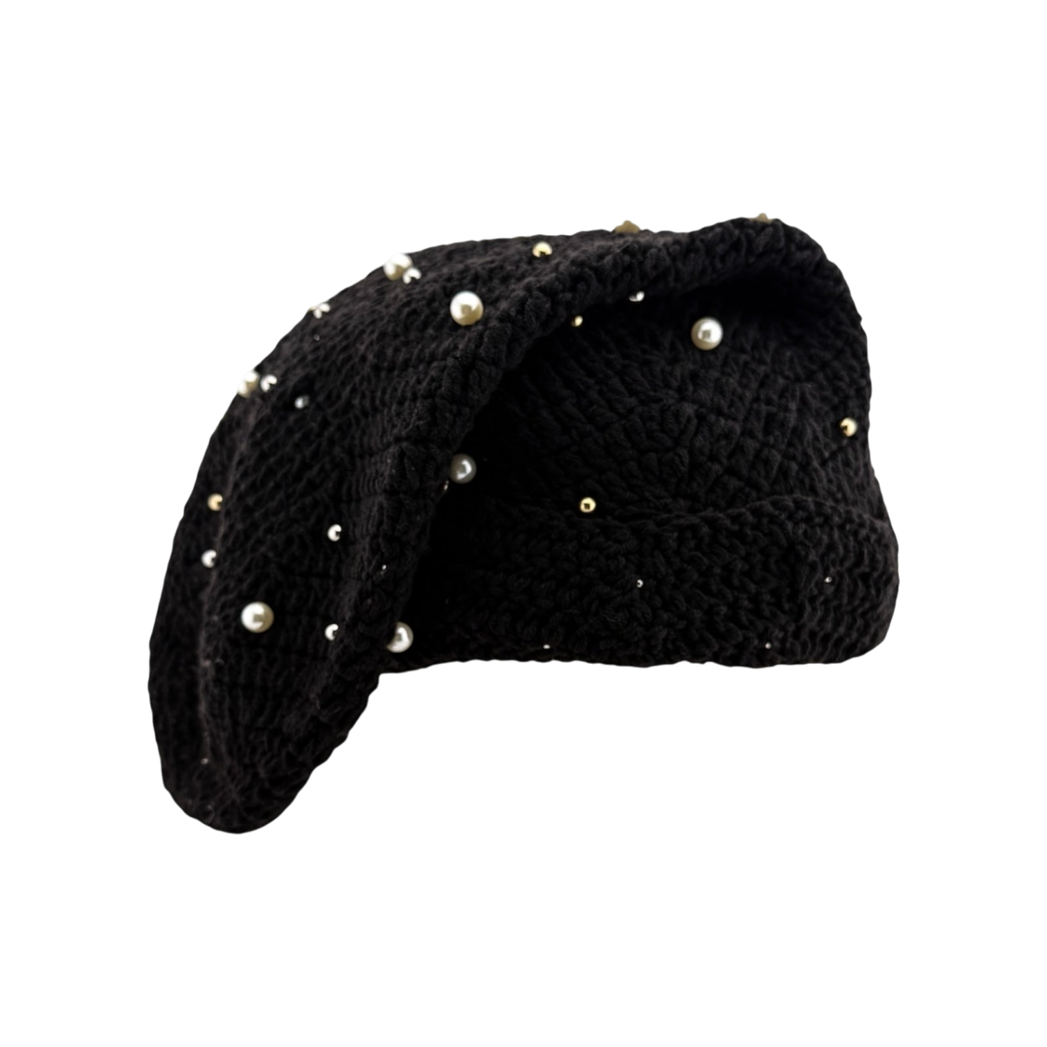 Pearl Crochet Sock Hat