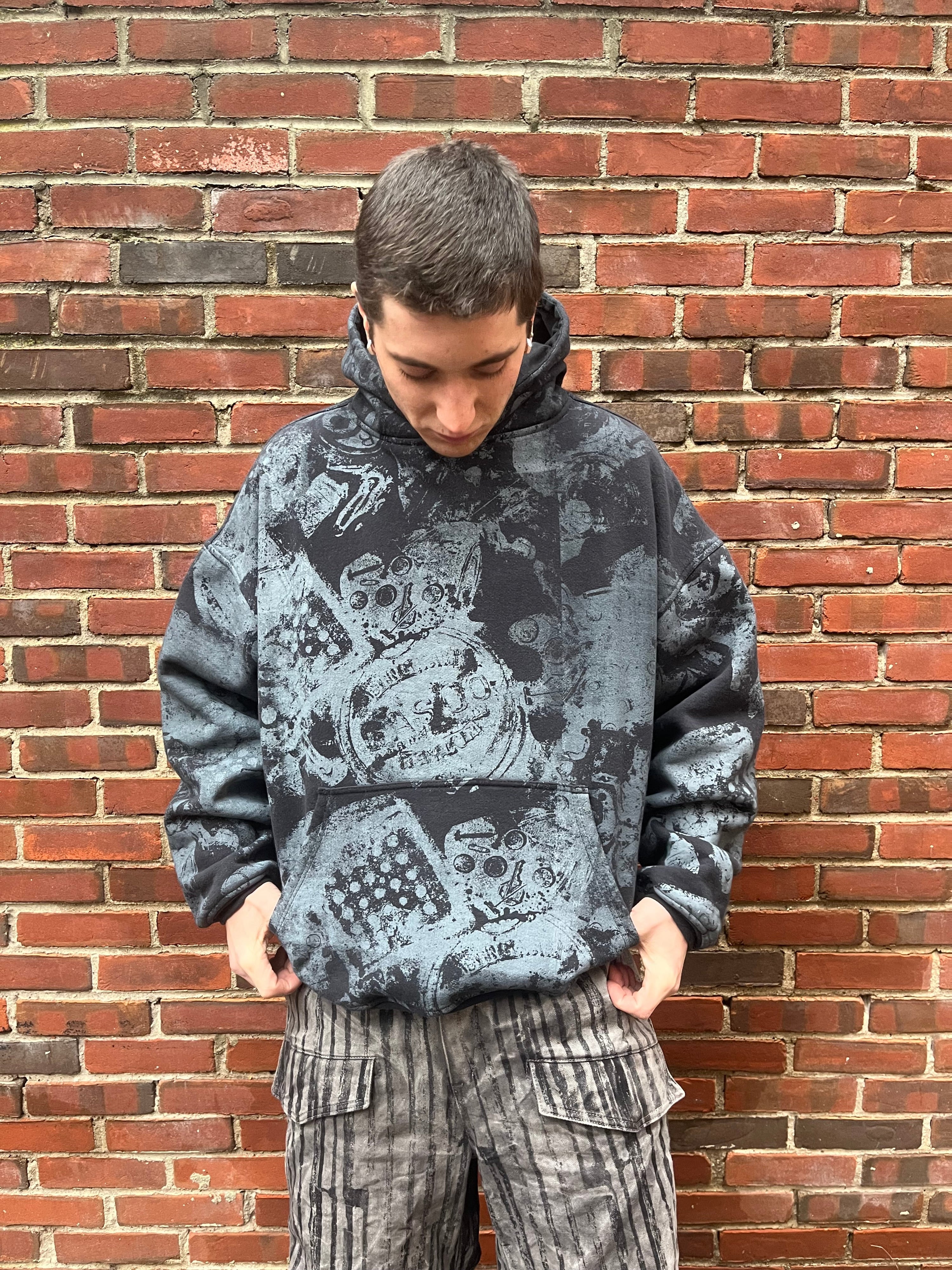 Scattered Surface Print Hoodie