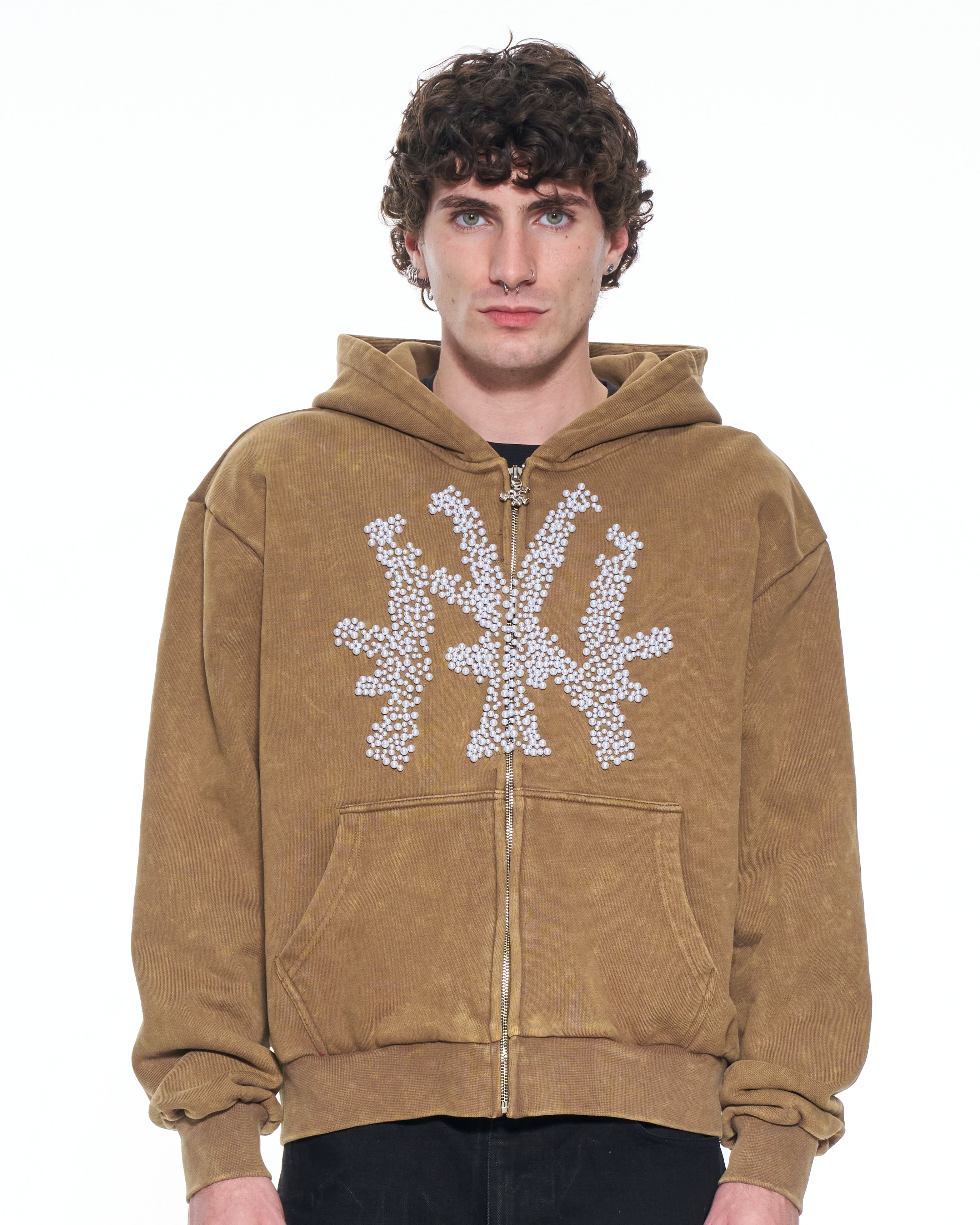 Brown AK-NY Pearl Hoodie