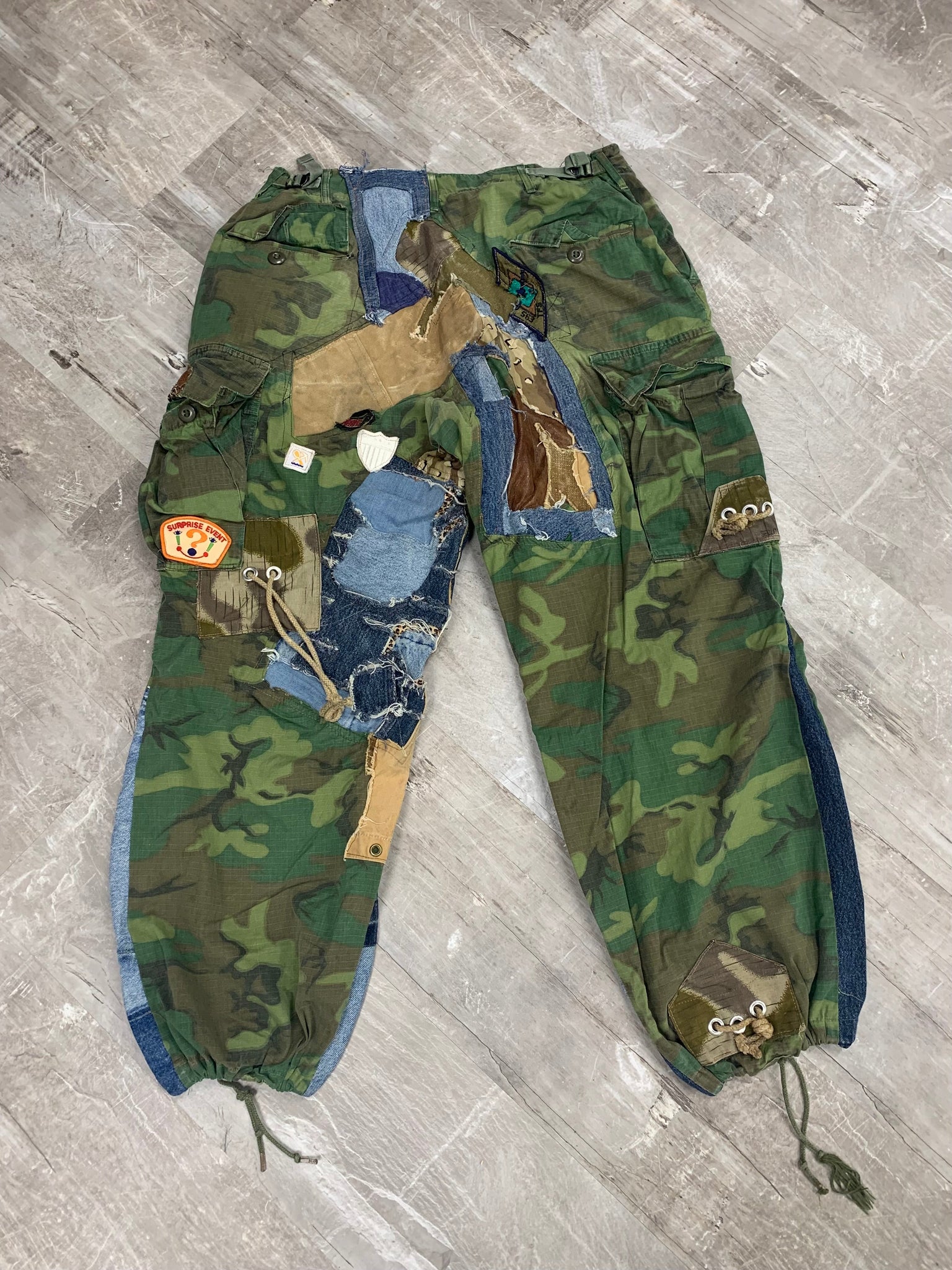 Vietnam Army Patchwork pants- 36x32