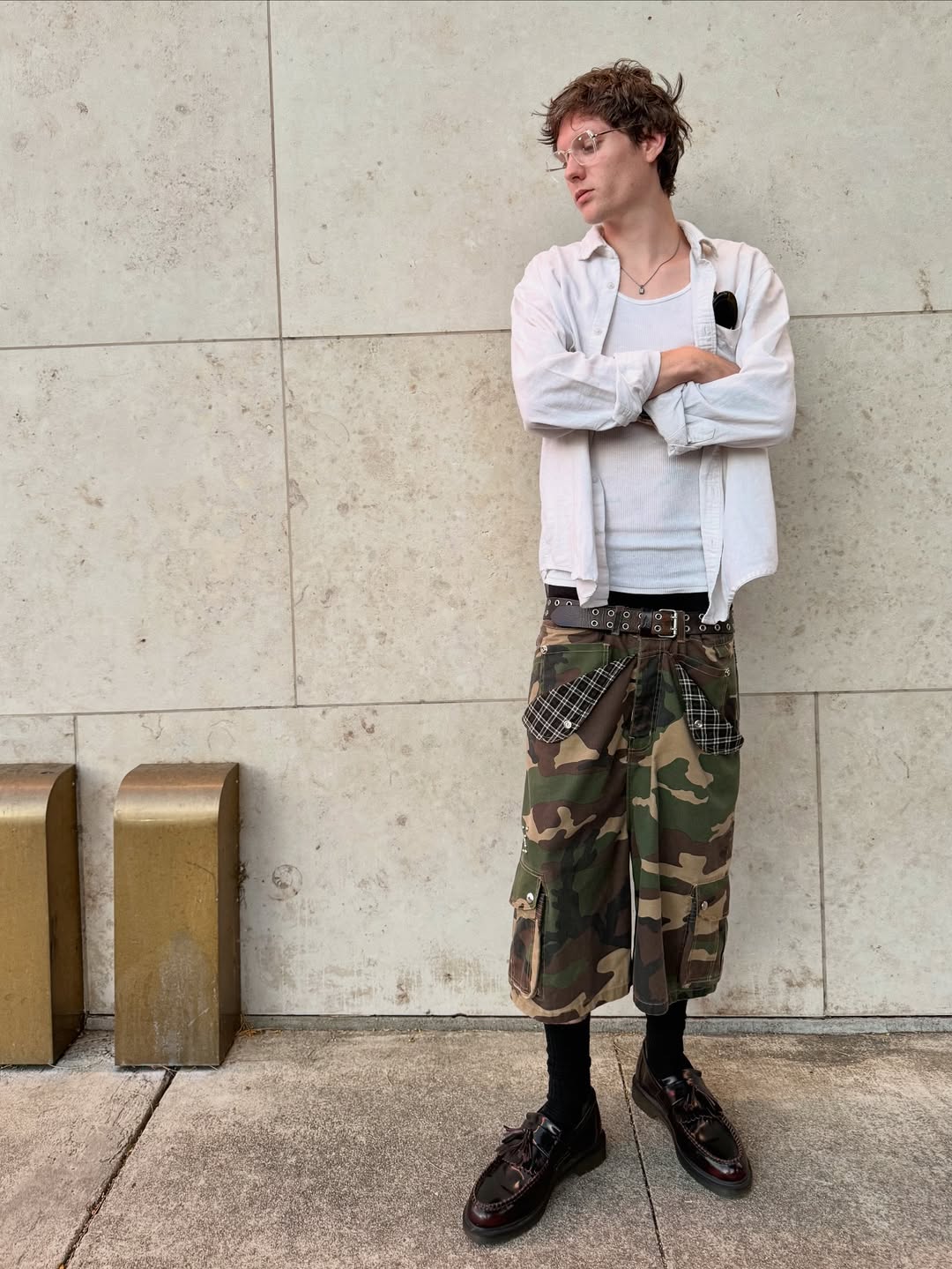 Camo Mule Pocket Cargo Shorts