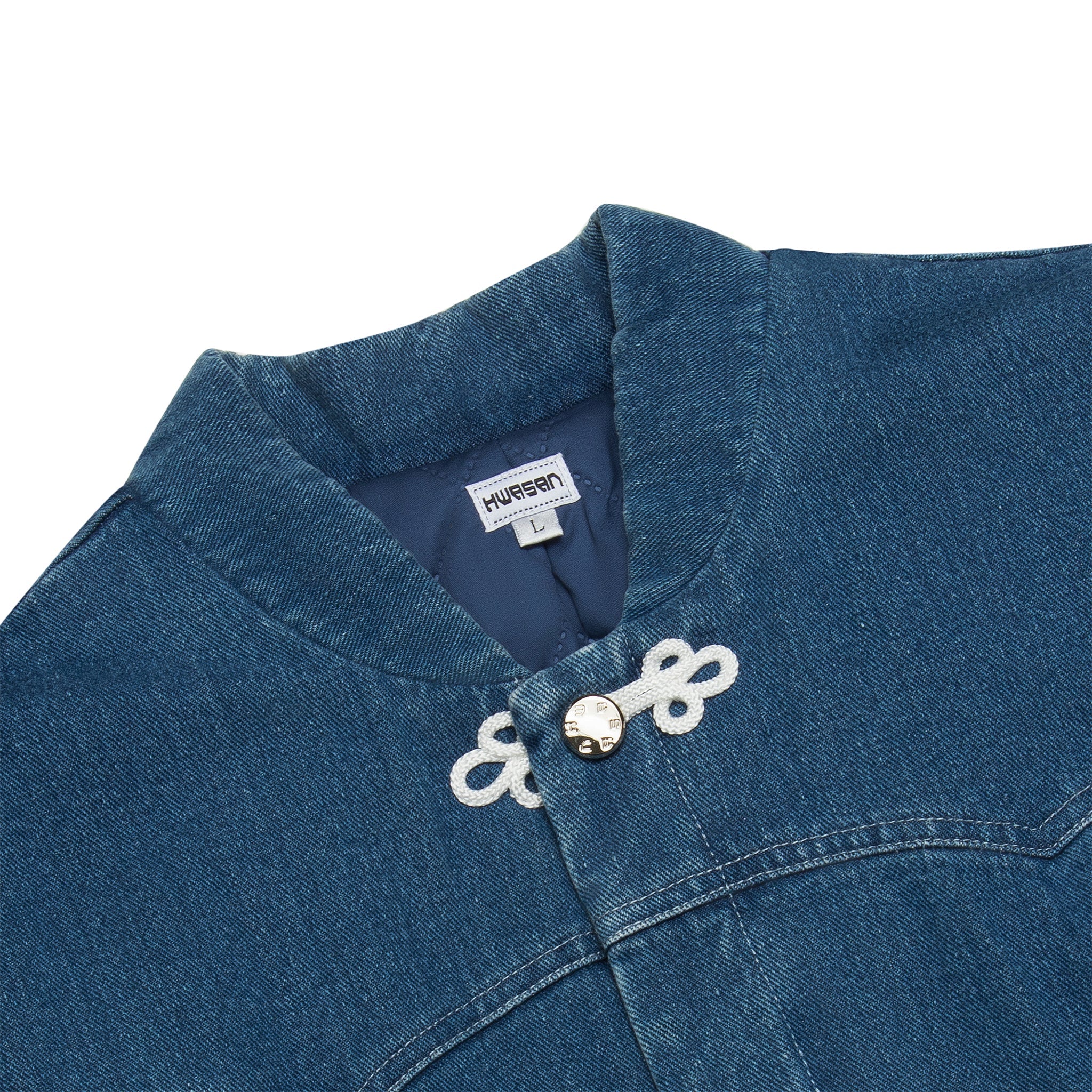 DENIM FLOWER VEST