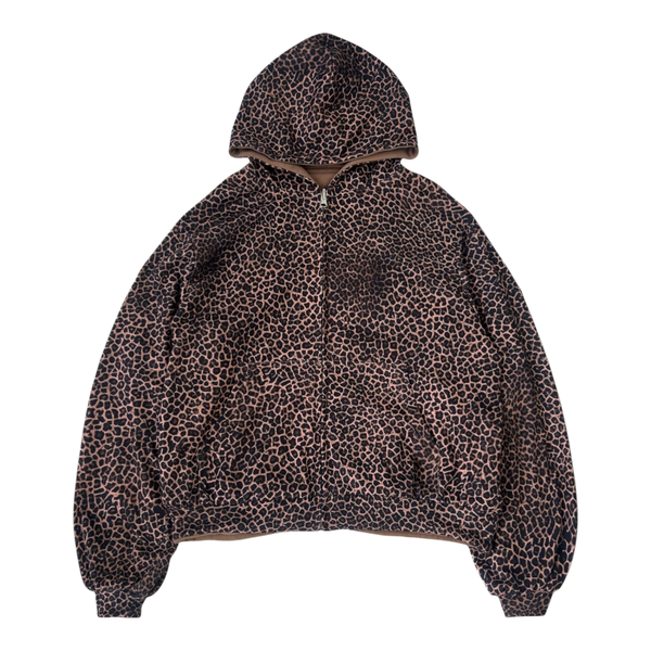 YOUHEE LEOPARD HOOD ZIP-UP BROWN パーカー MUSINSA | YOUHEE LEOPARD HOOD ZIP-UP BROWN
