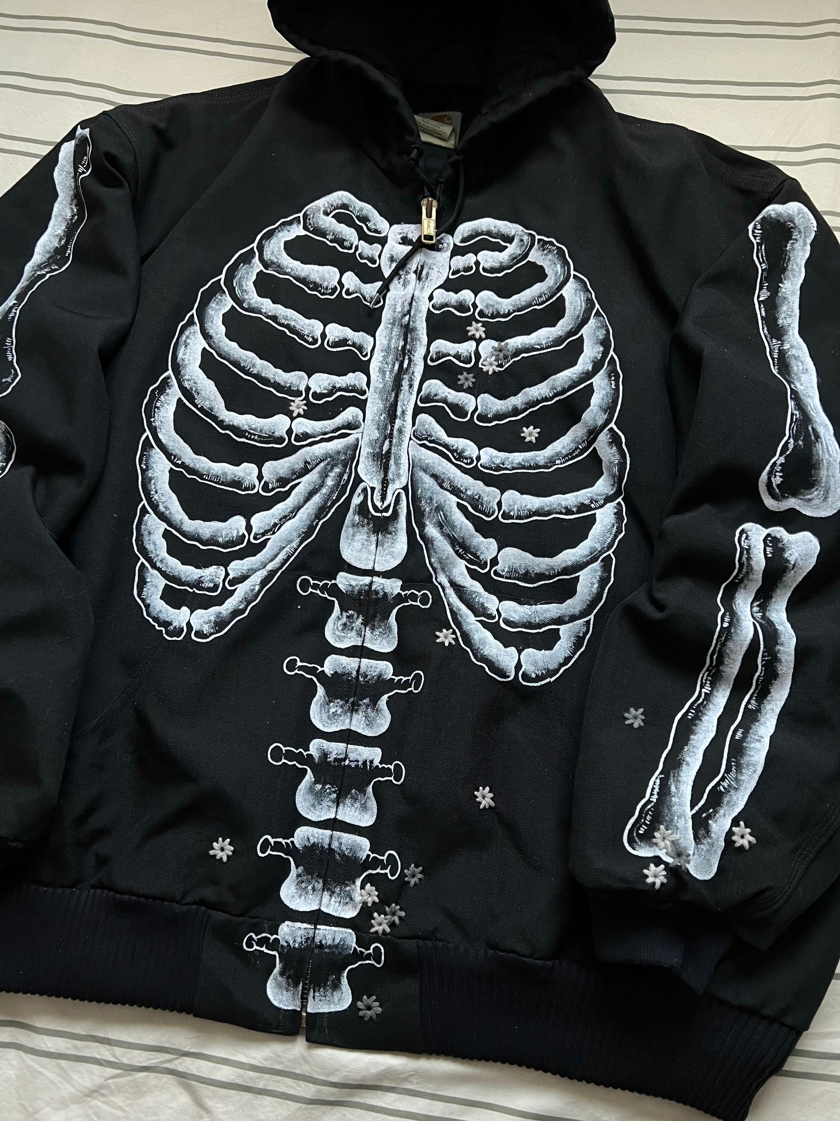 ""SKELETON Black Hoodie
