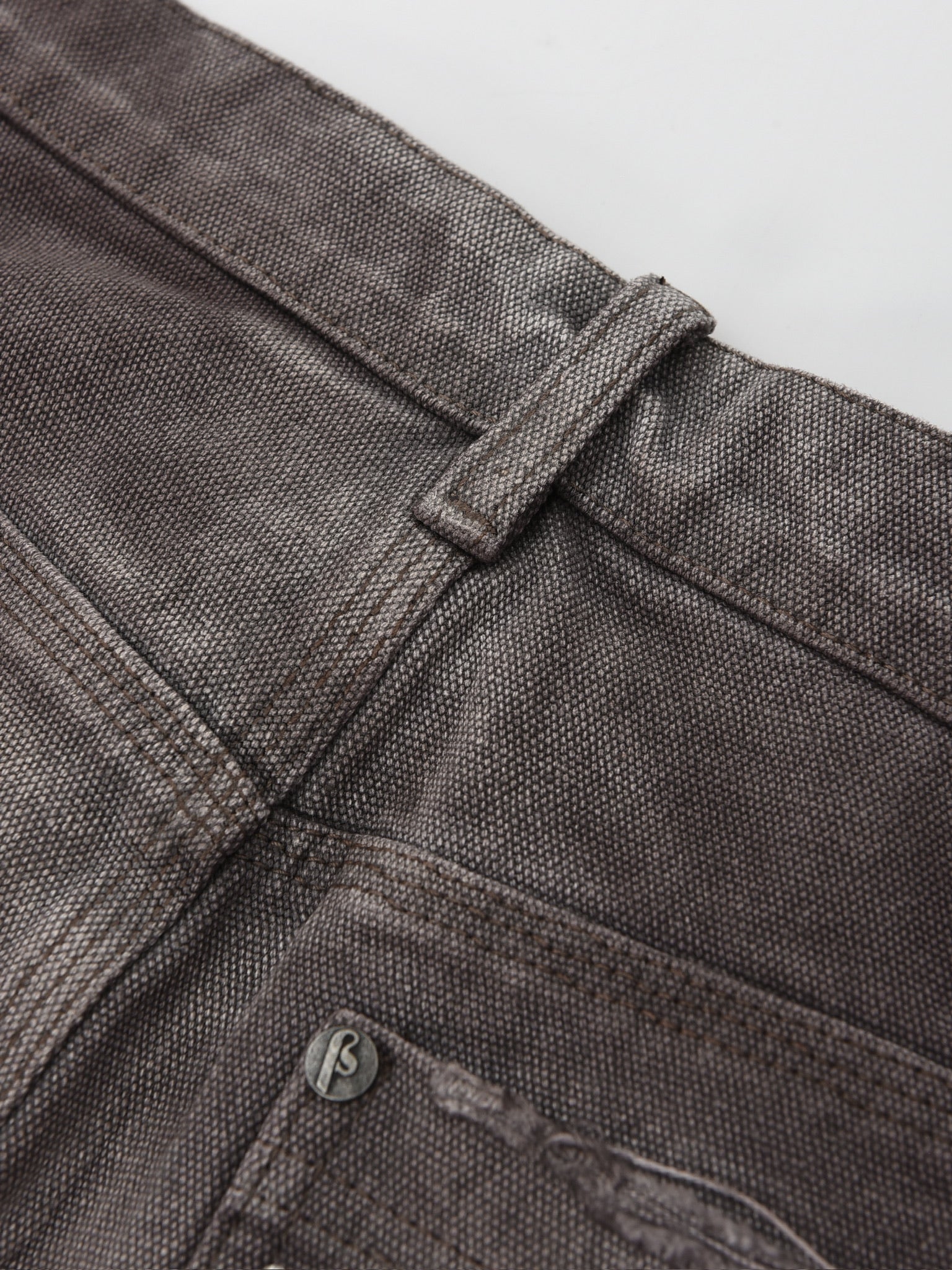 Redial 20k Diamond Jorts in Washed Brown