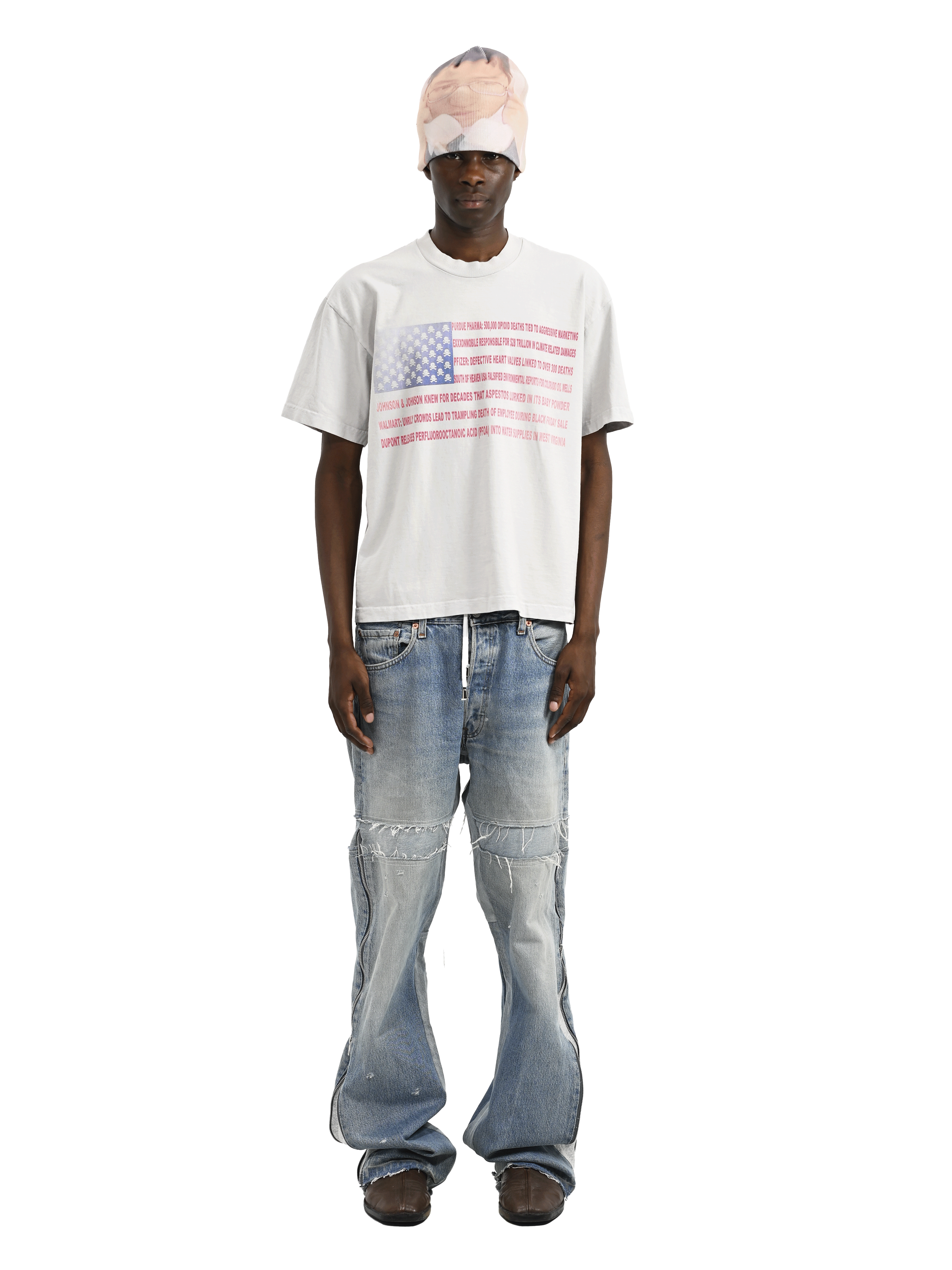 MADE IN AMERIKA - Cement Heavyweight Boxy Tee