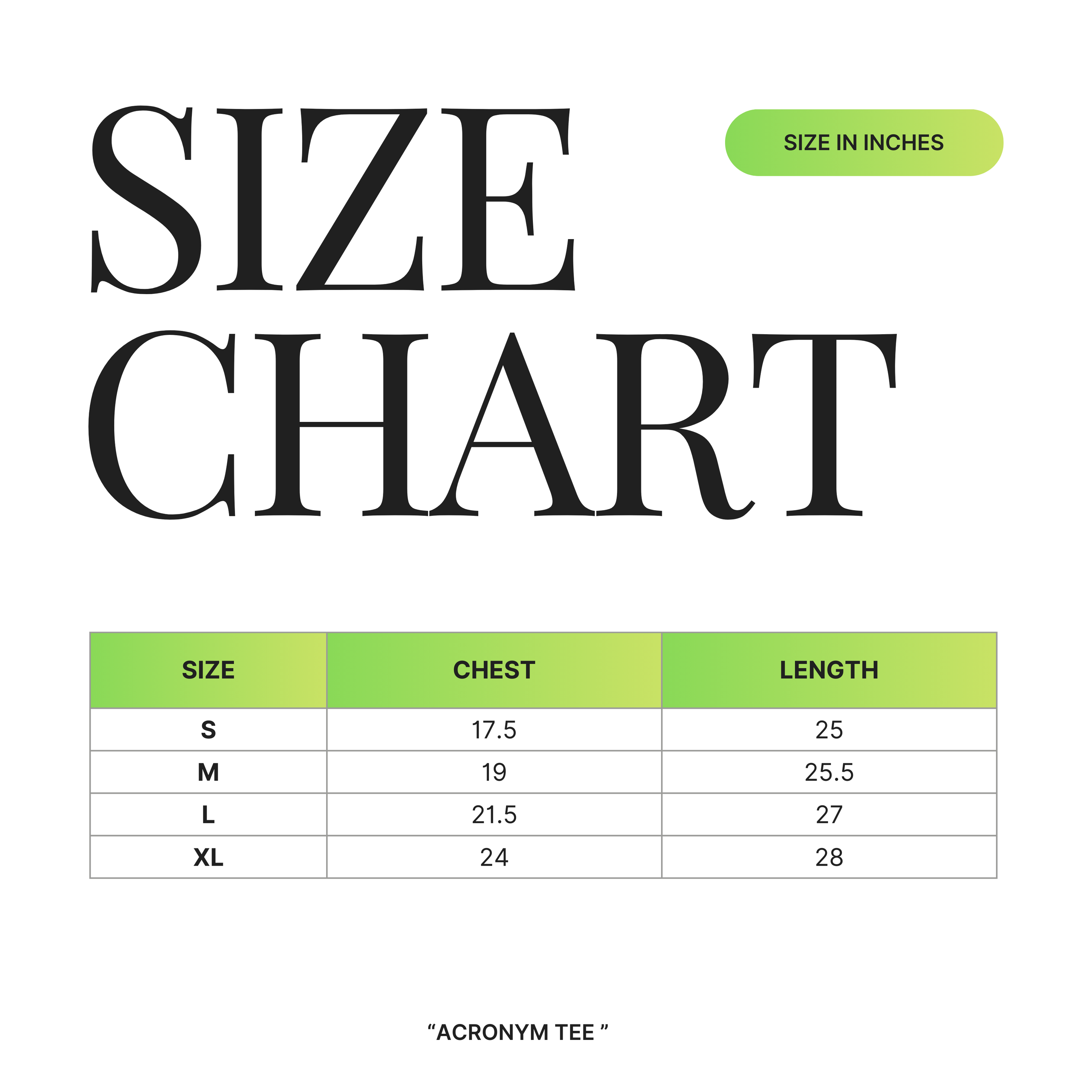 Acronym Tee