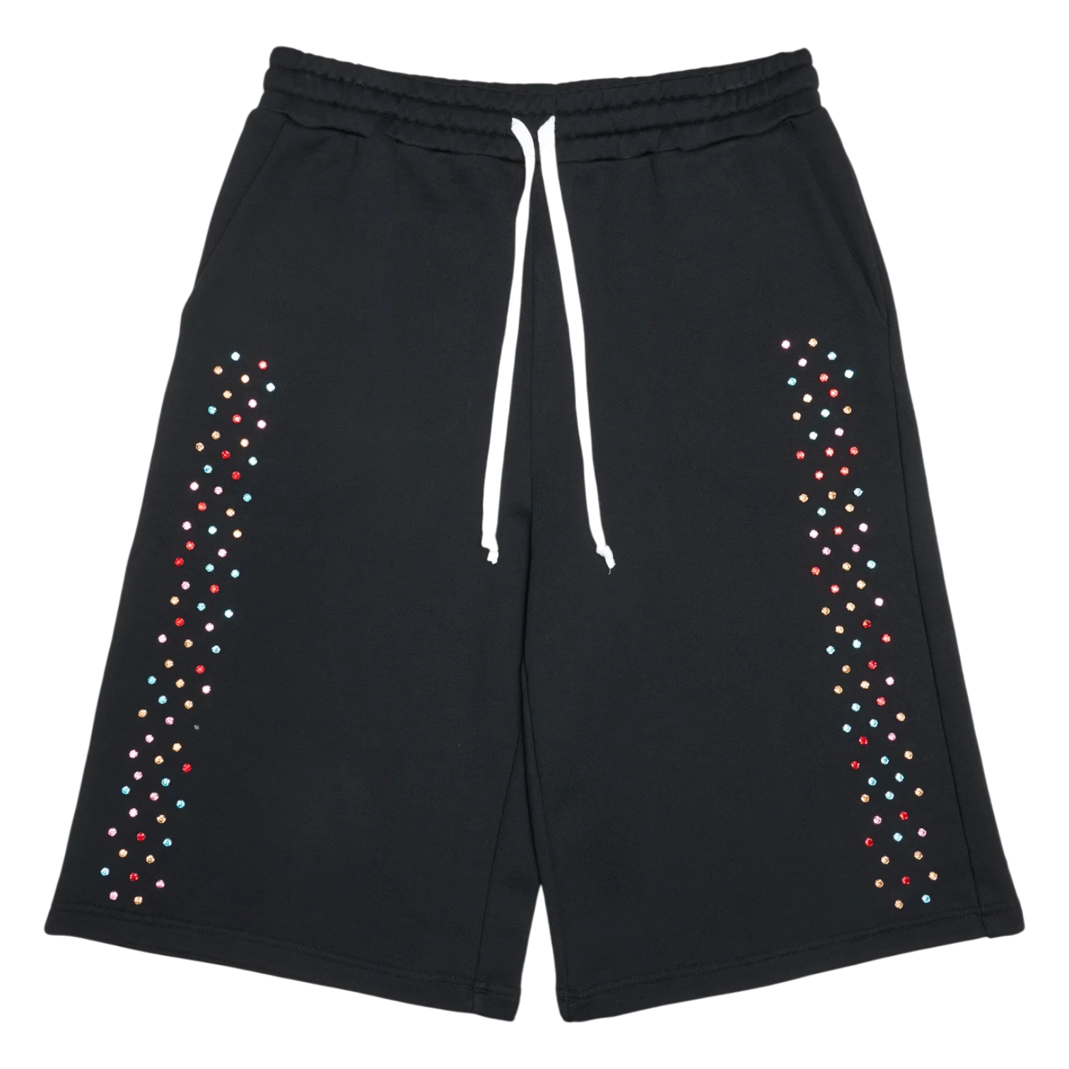 Crystal Cactus Sweat Shorts - Black