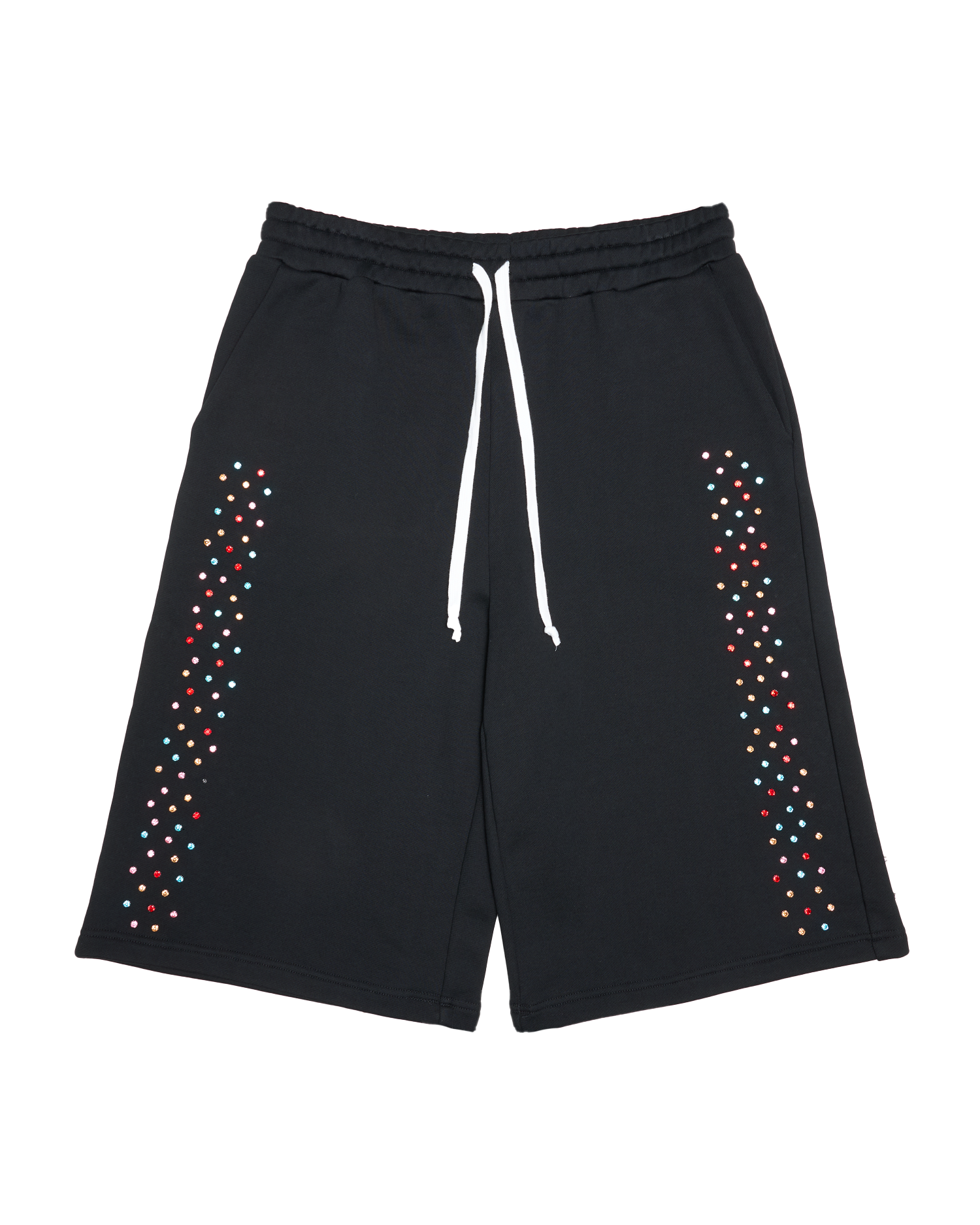 Crystal Cactus Sweat Shorts - Black