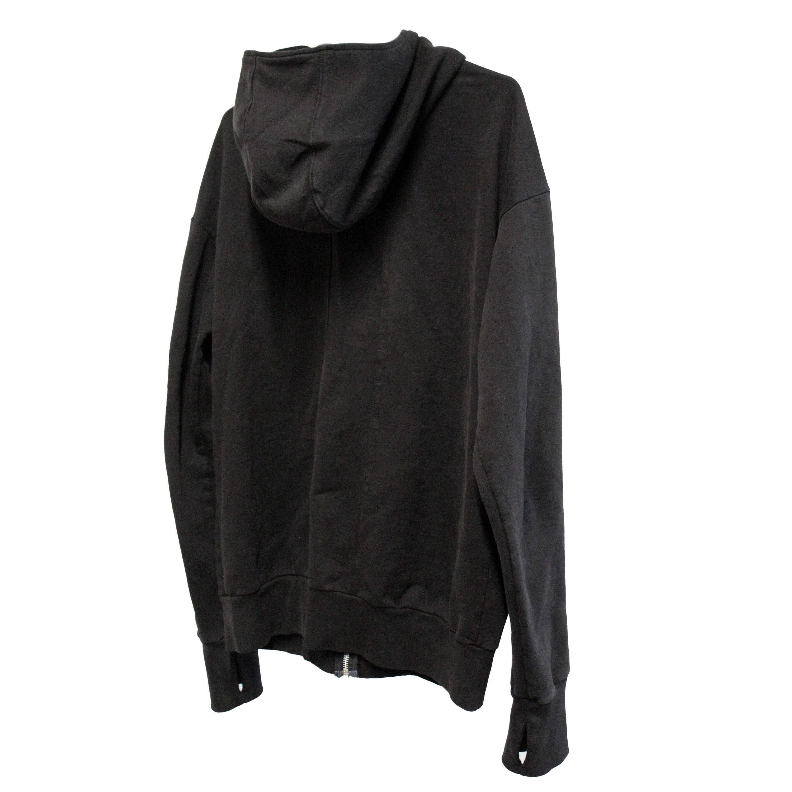 Black Zip Up Hood e