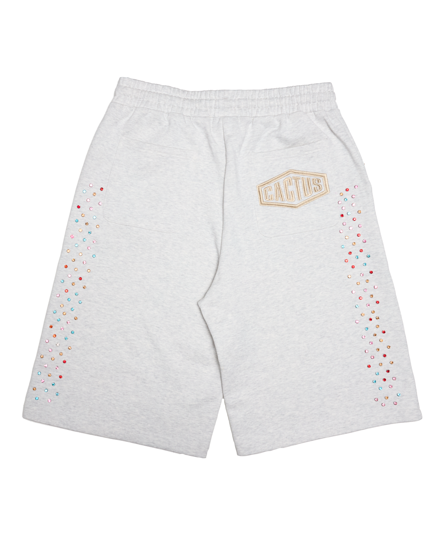 Crystal Cactus Sweat Shorts - Grey