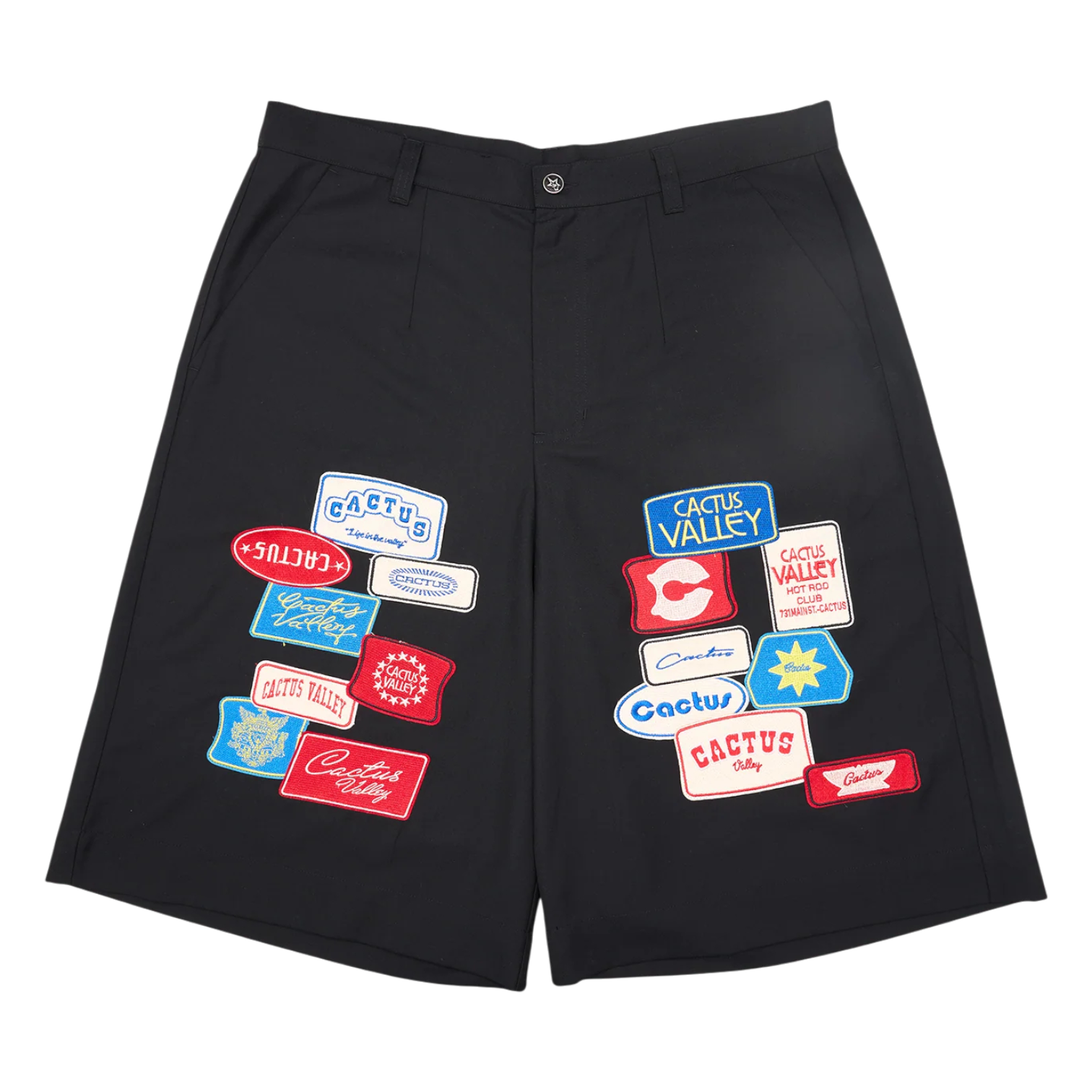 Pleated Roadside Shorts - Black