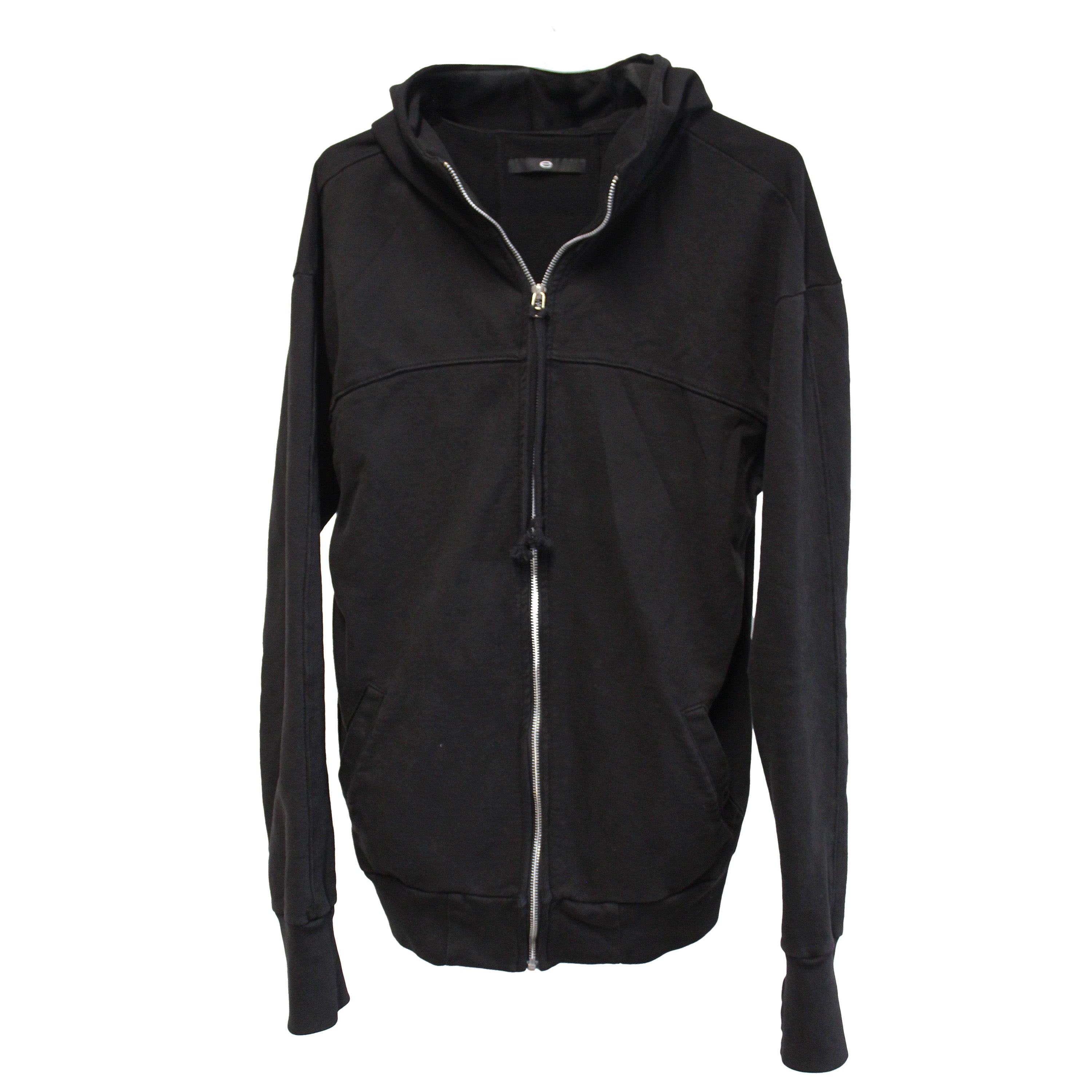 Black Zip Up Hood e