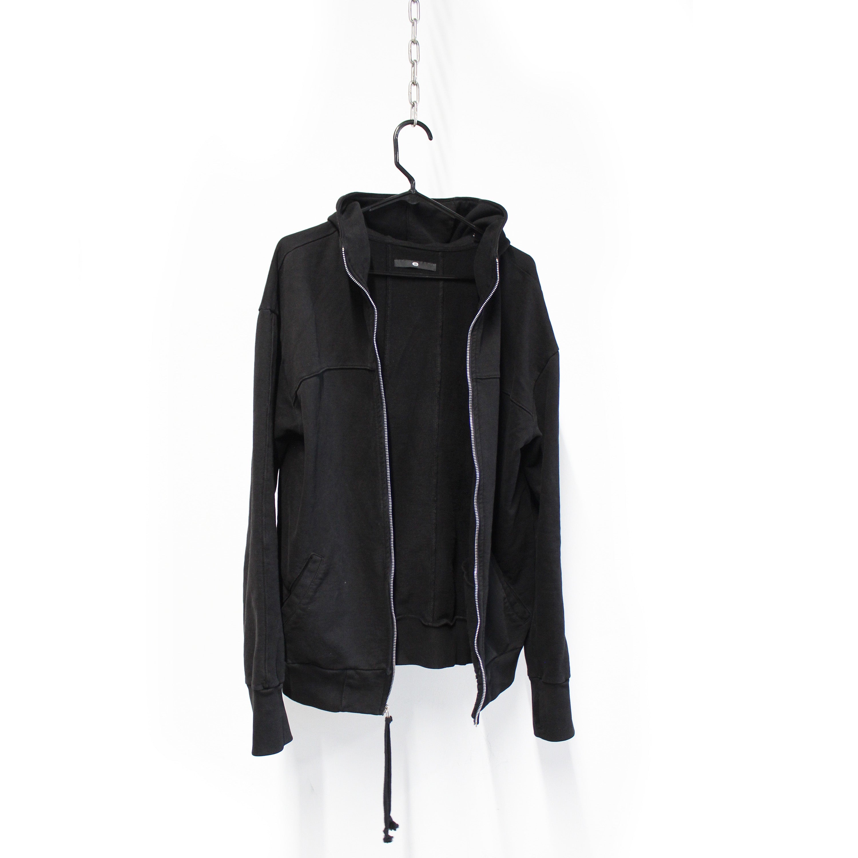 Black Zip Up Hood e