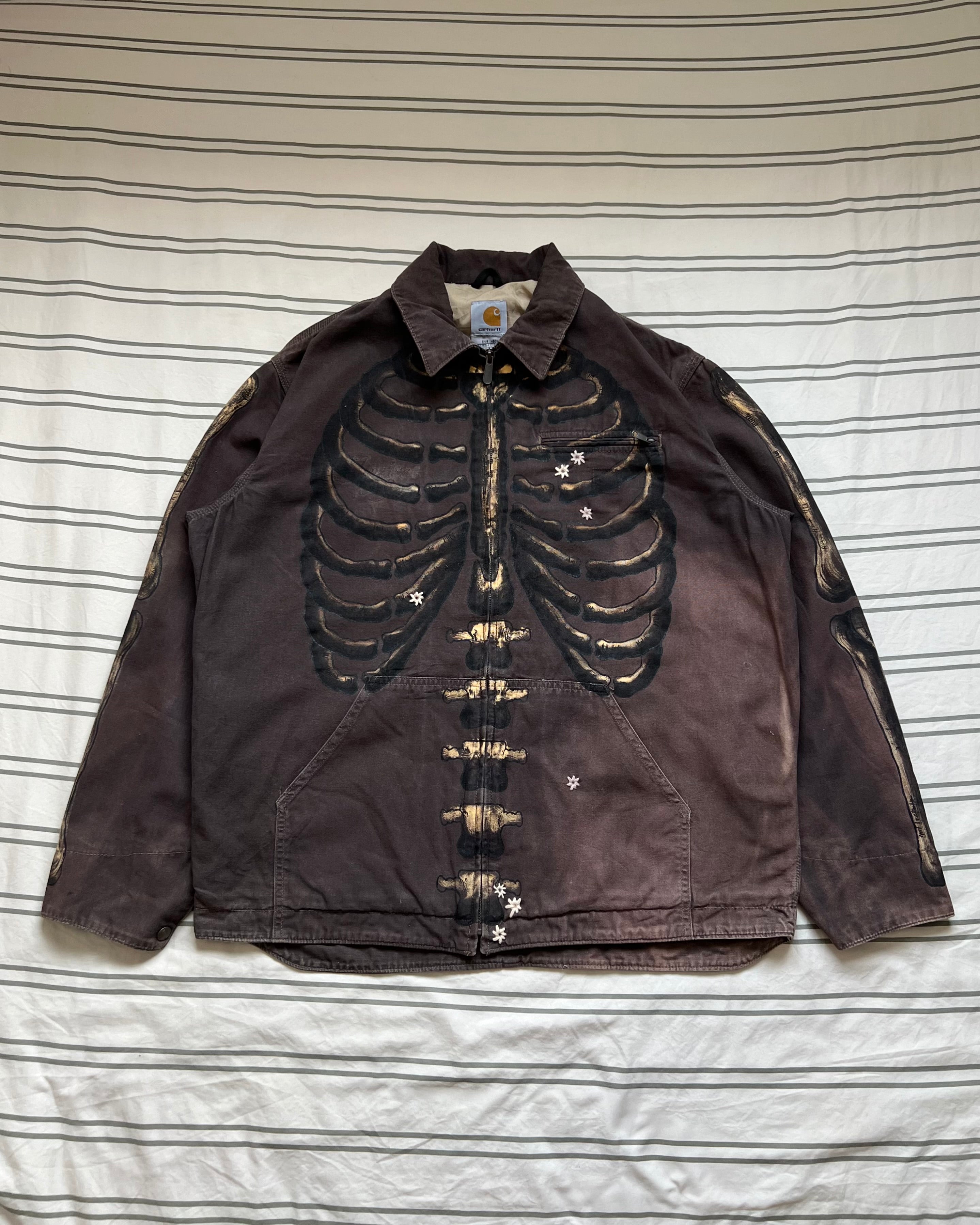 ""SKELETON' Faded Chocolate Workwear