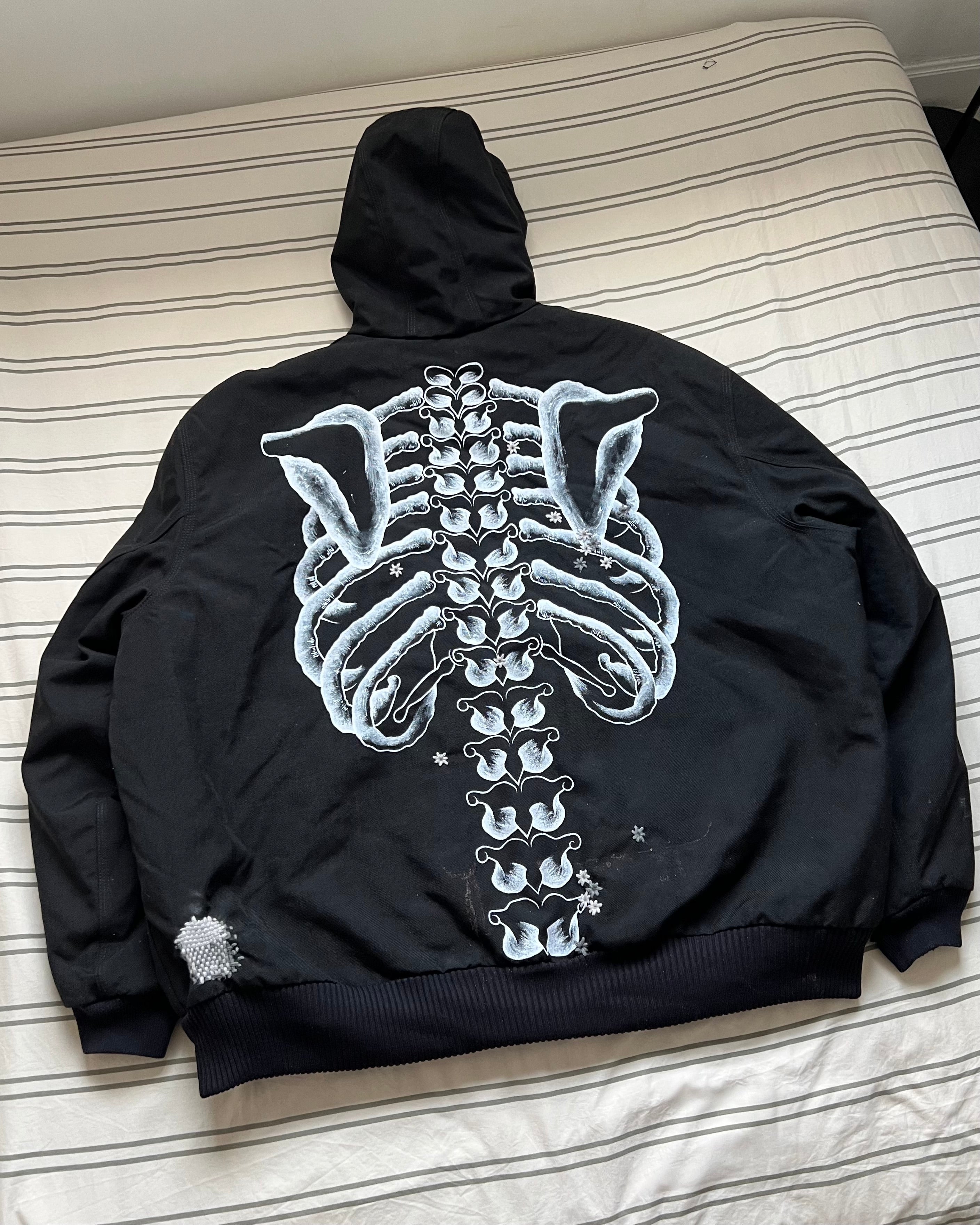 ""SKELETON Black Hoodie