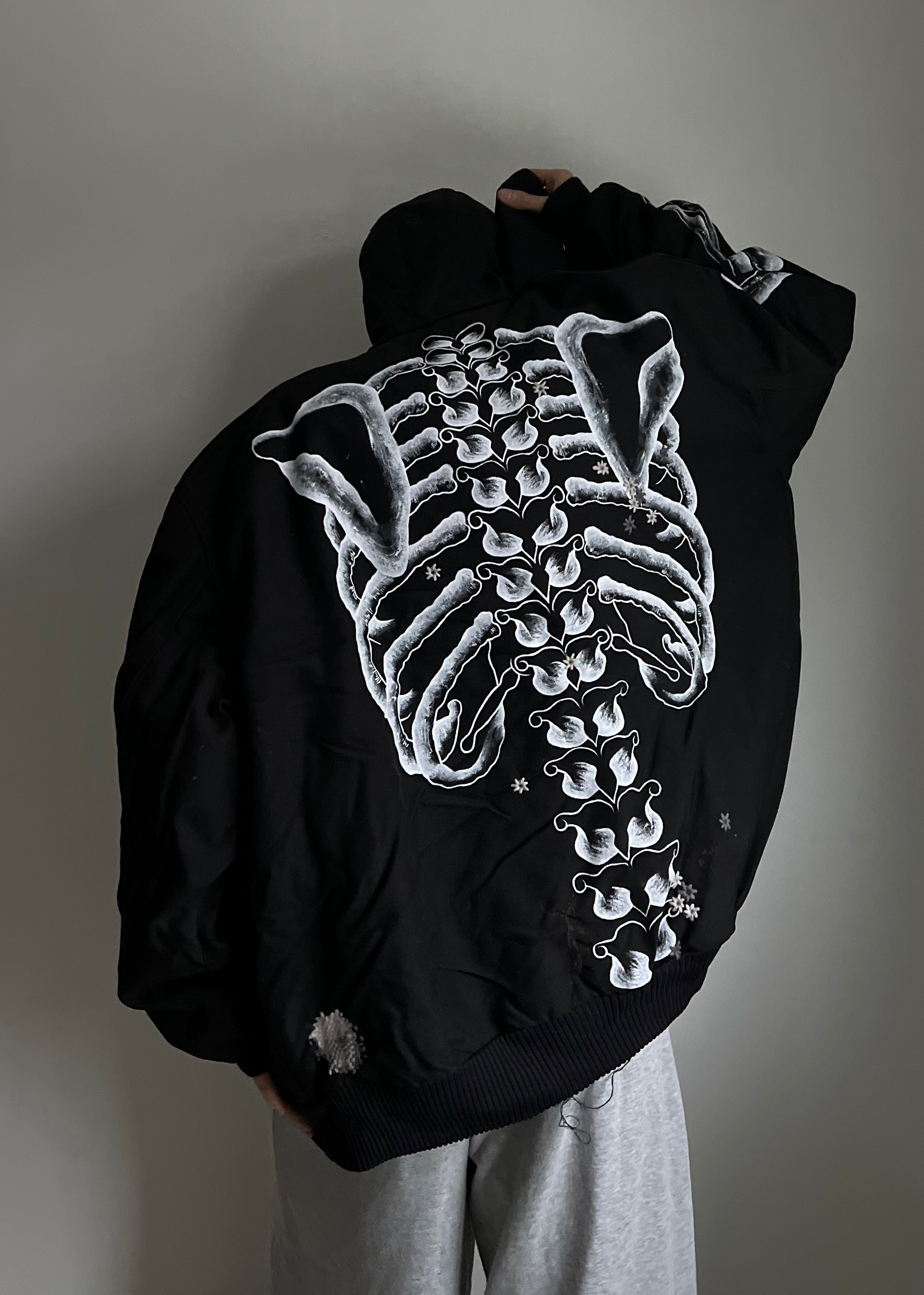 ""SKELETON Black Hoodie