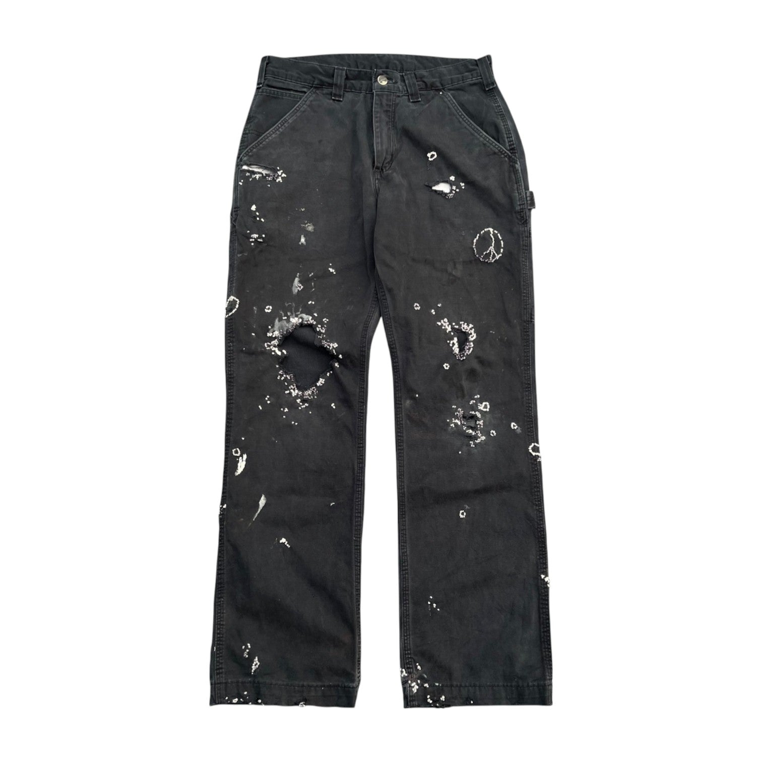 """Embroidered' Dot work pants