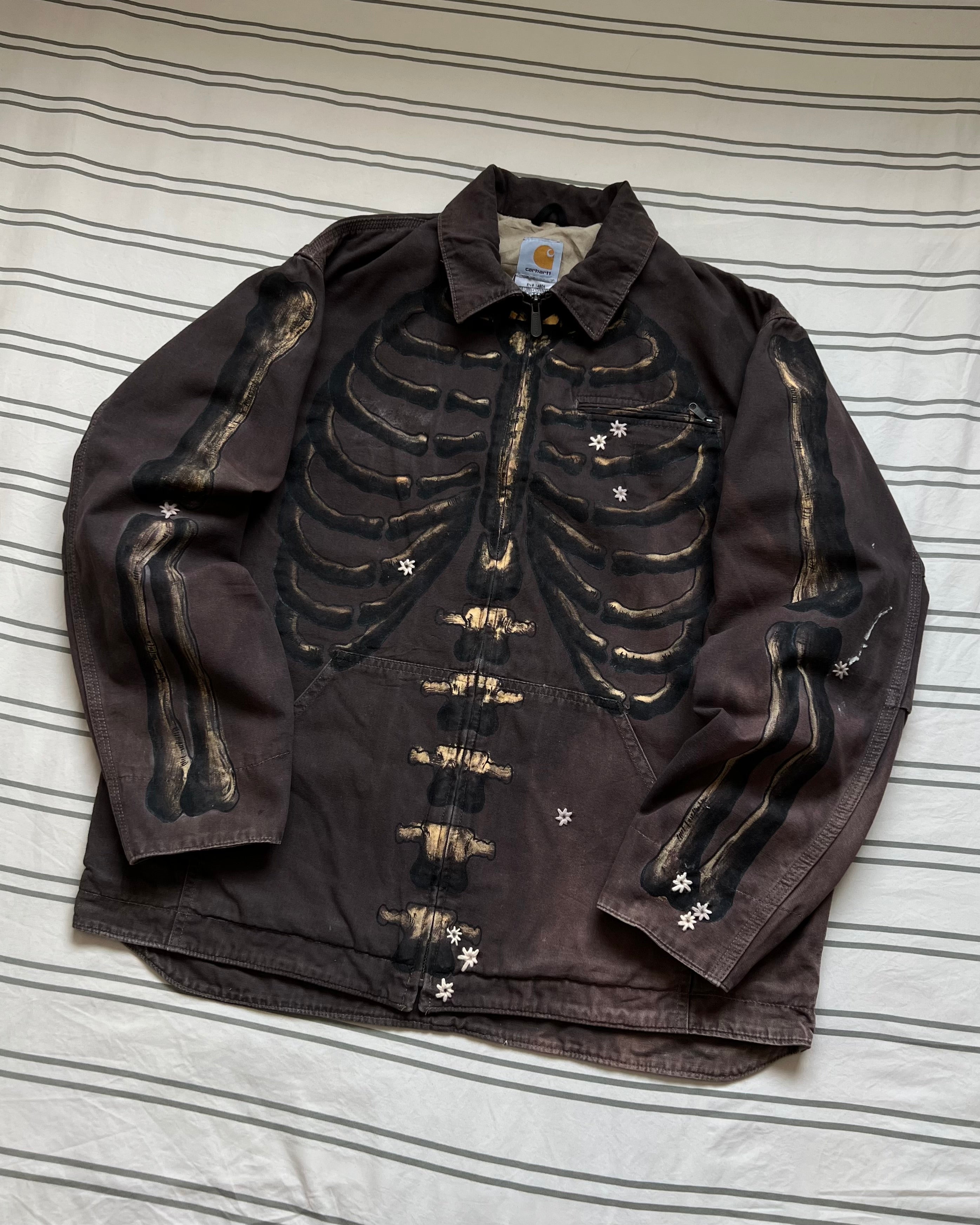 ""SKELETON' Faded Chocolate Workwear