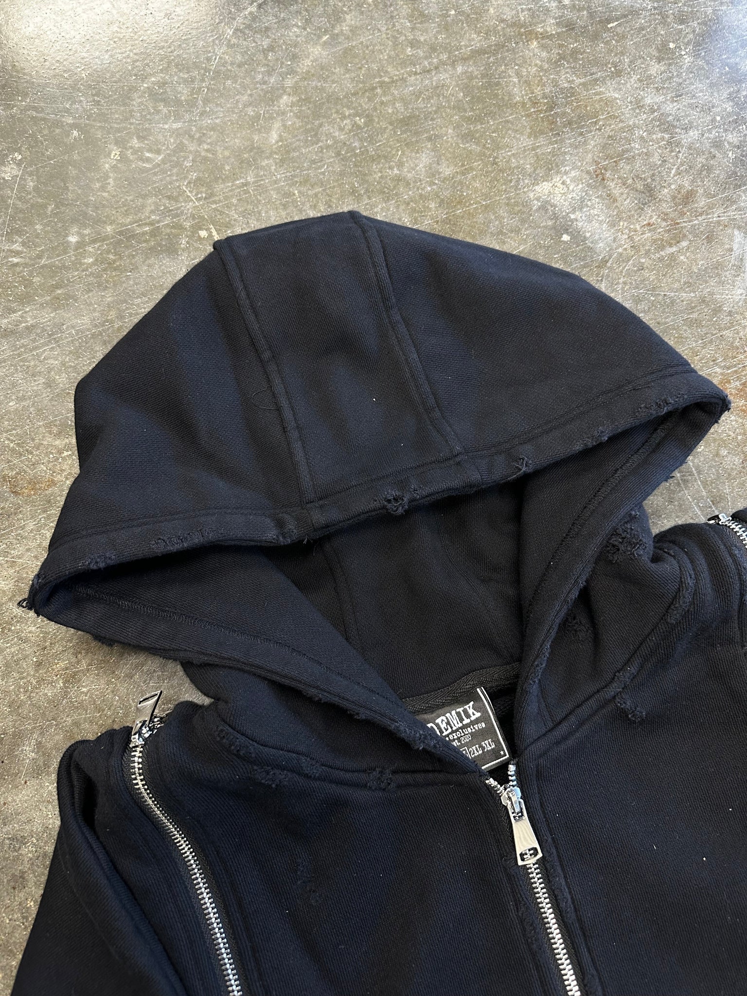 STEALTH 3X ZIP UP HOODIE (PREMADE)