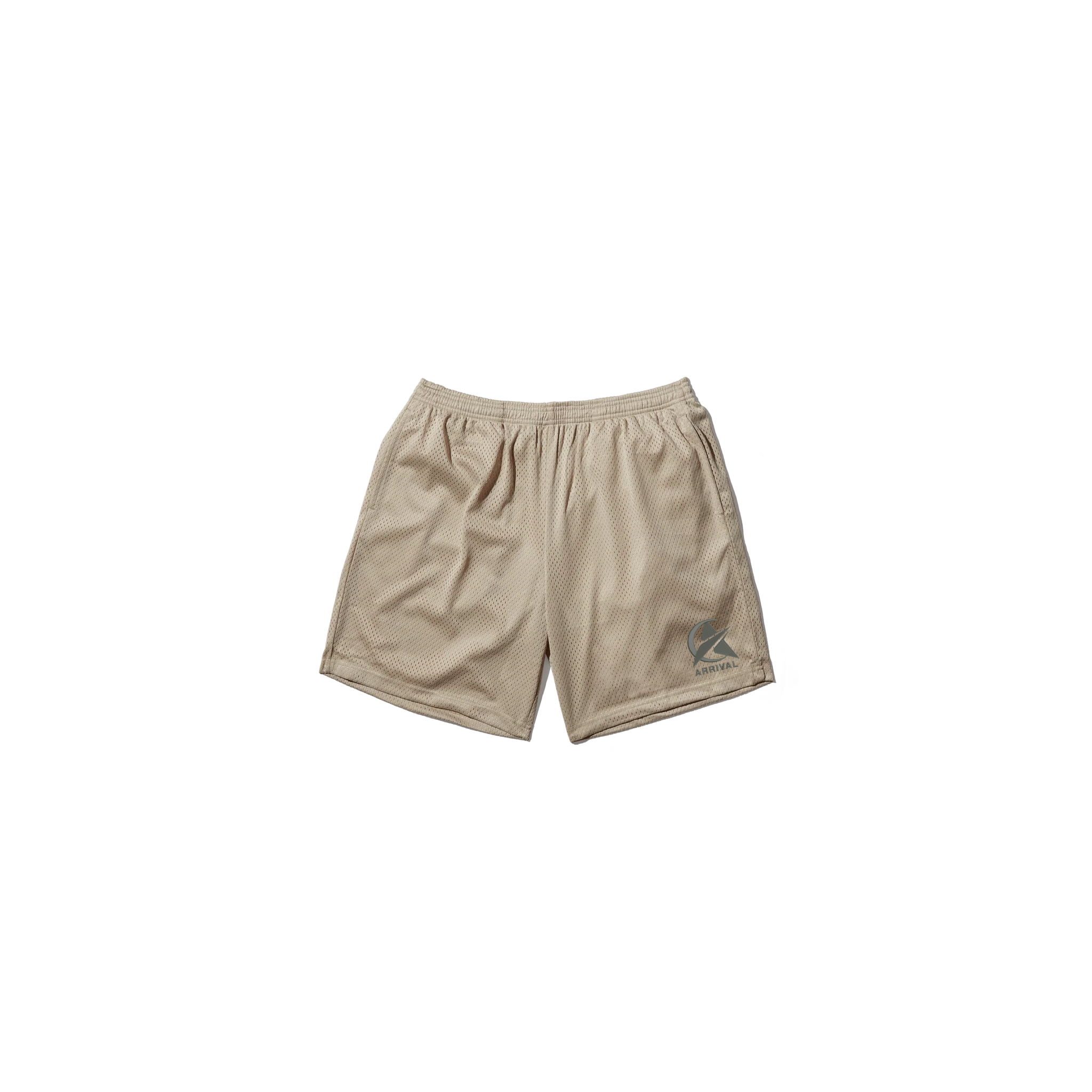 LOGO MESH SHORTS (BEIGE)