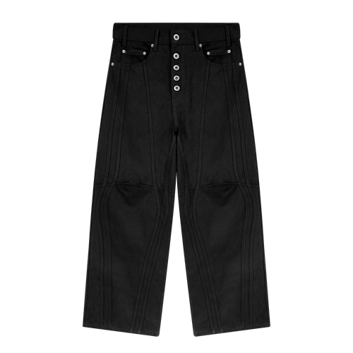 STRIPED DENIM (BLACK)