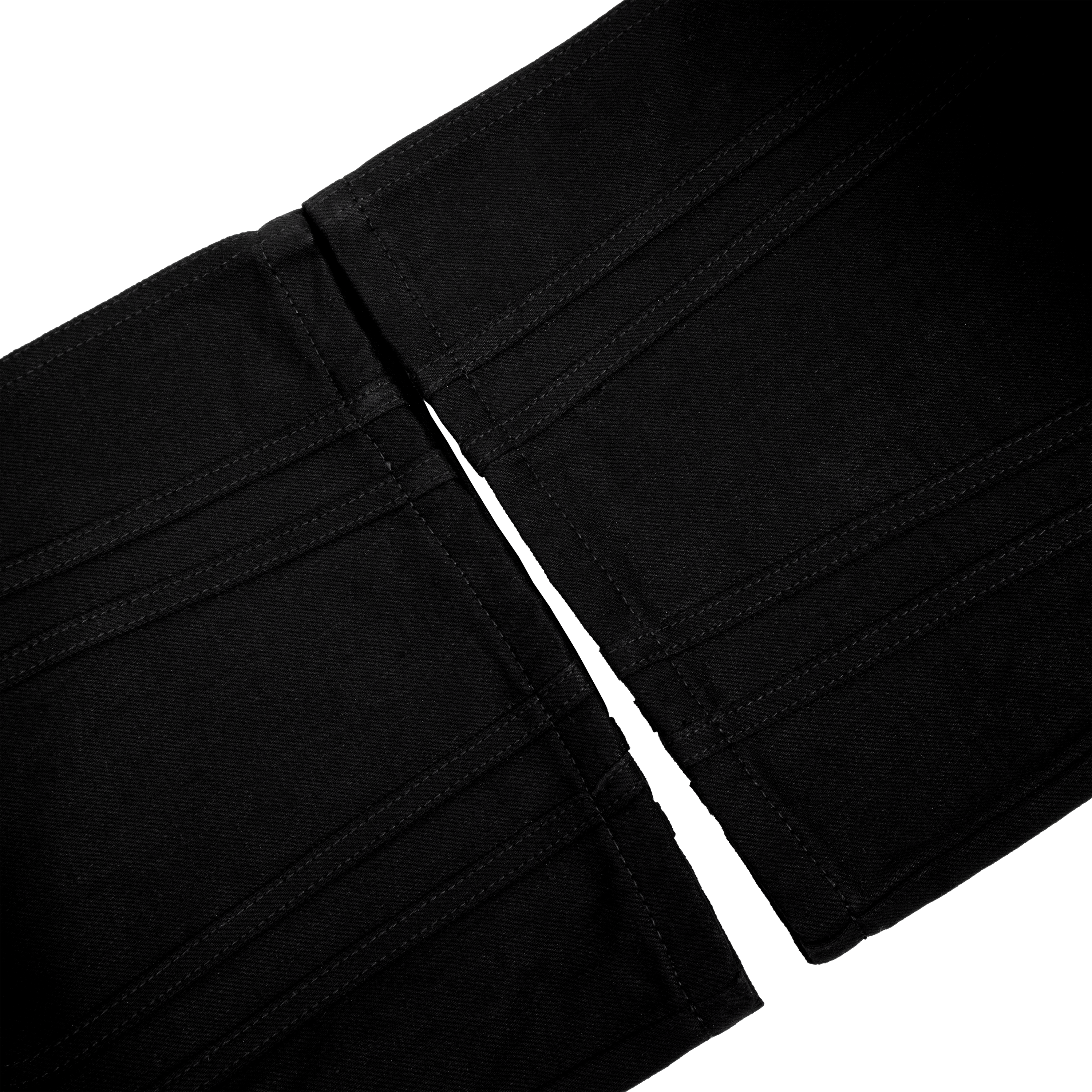STRIPED DENIM (BLACK)
