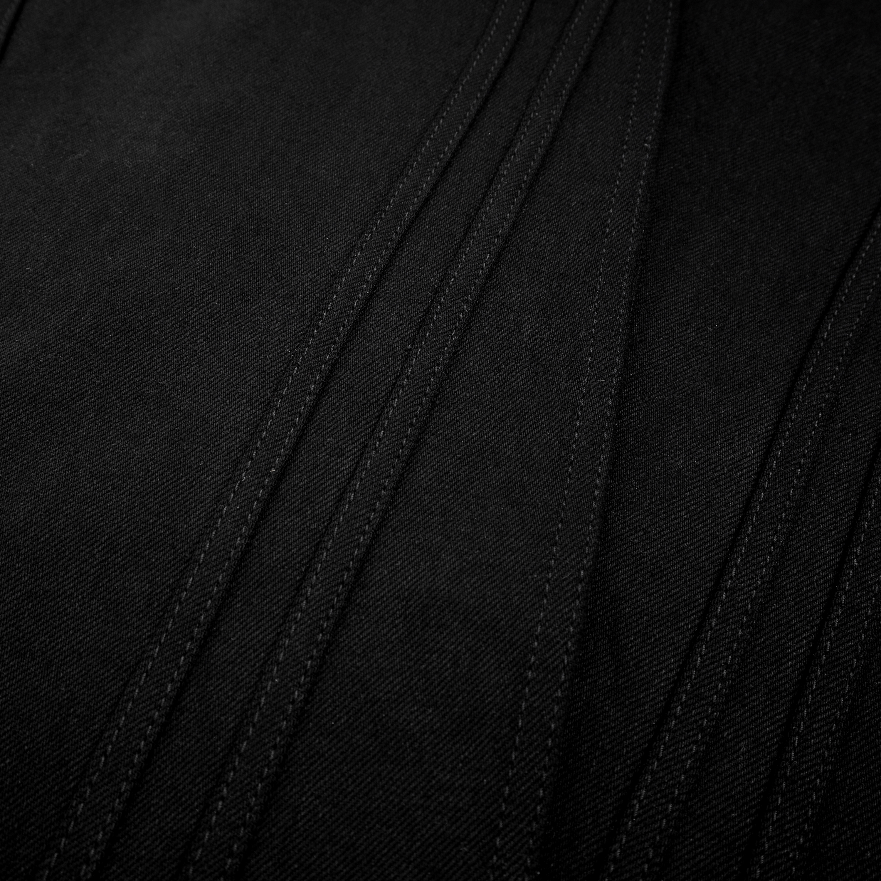 STRIPED DENIM (BLACK)