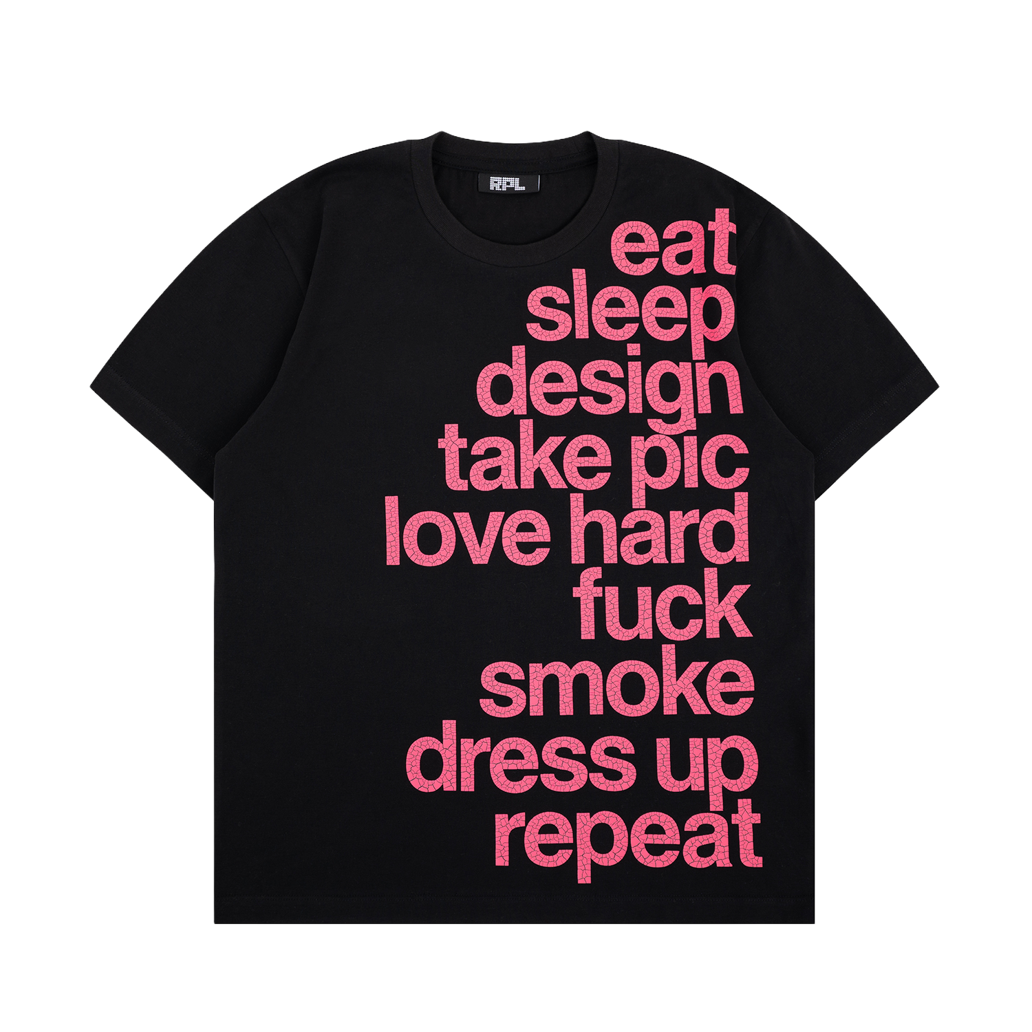EAT SLEEP DESIGN TEE (BLACK)