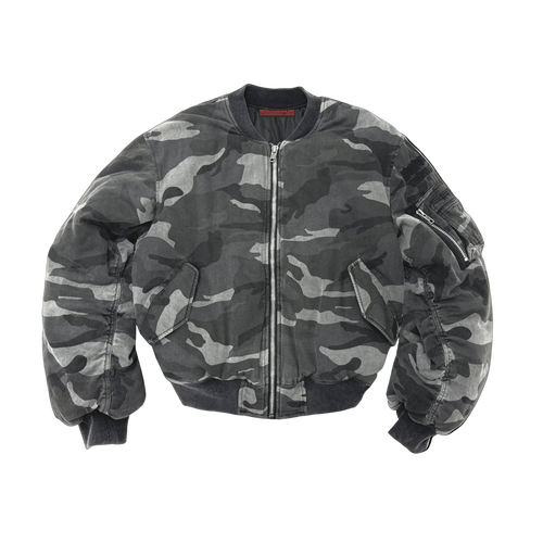 EVERYDAY BOMBER WASHED CAMMO BLACK