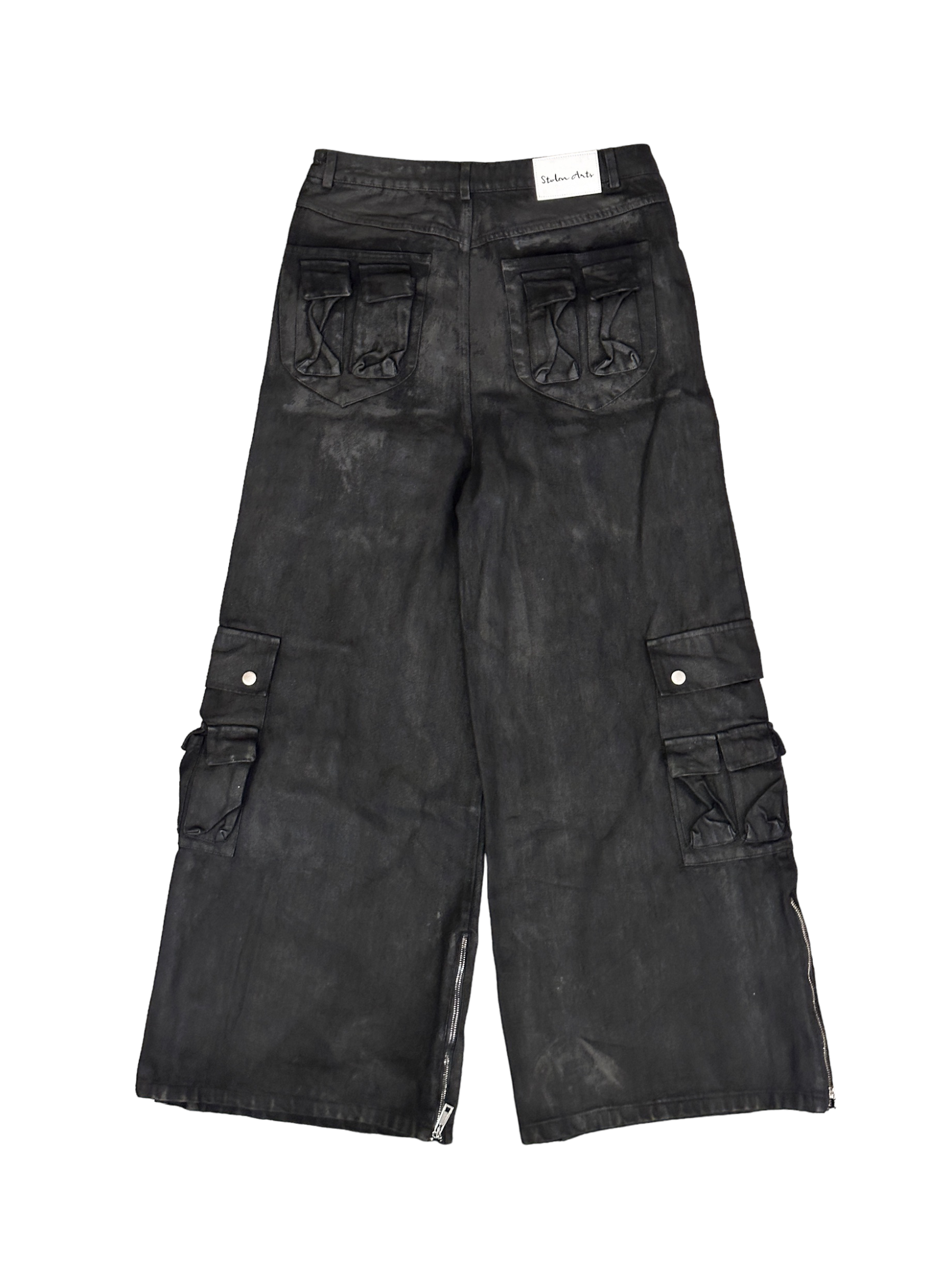 Waxed Denim Cargos