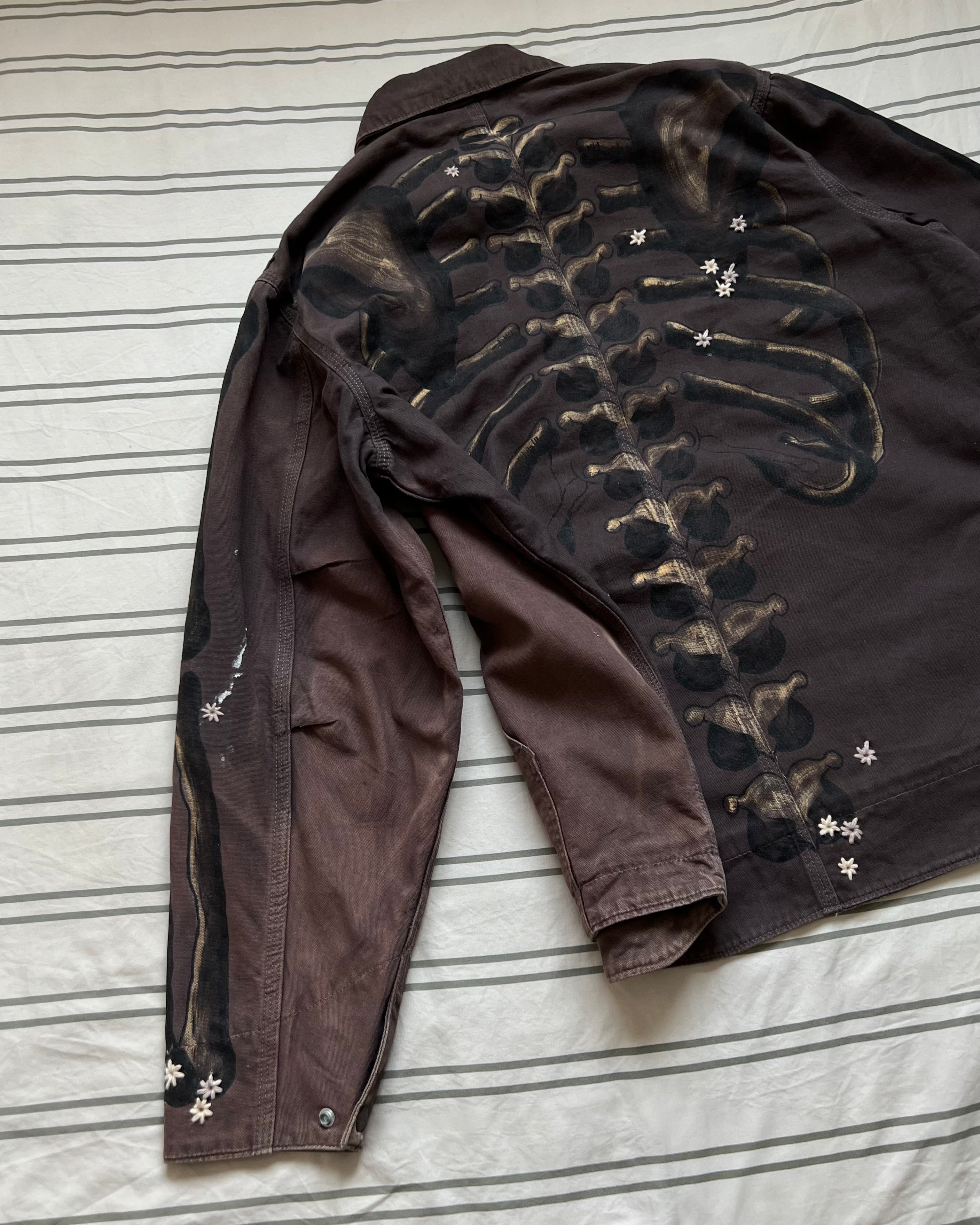 ""SKELETON' Faded Chocolate Workwear