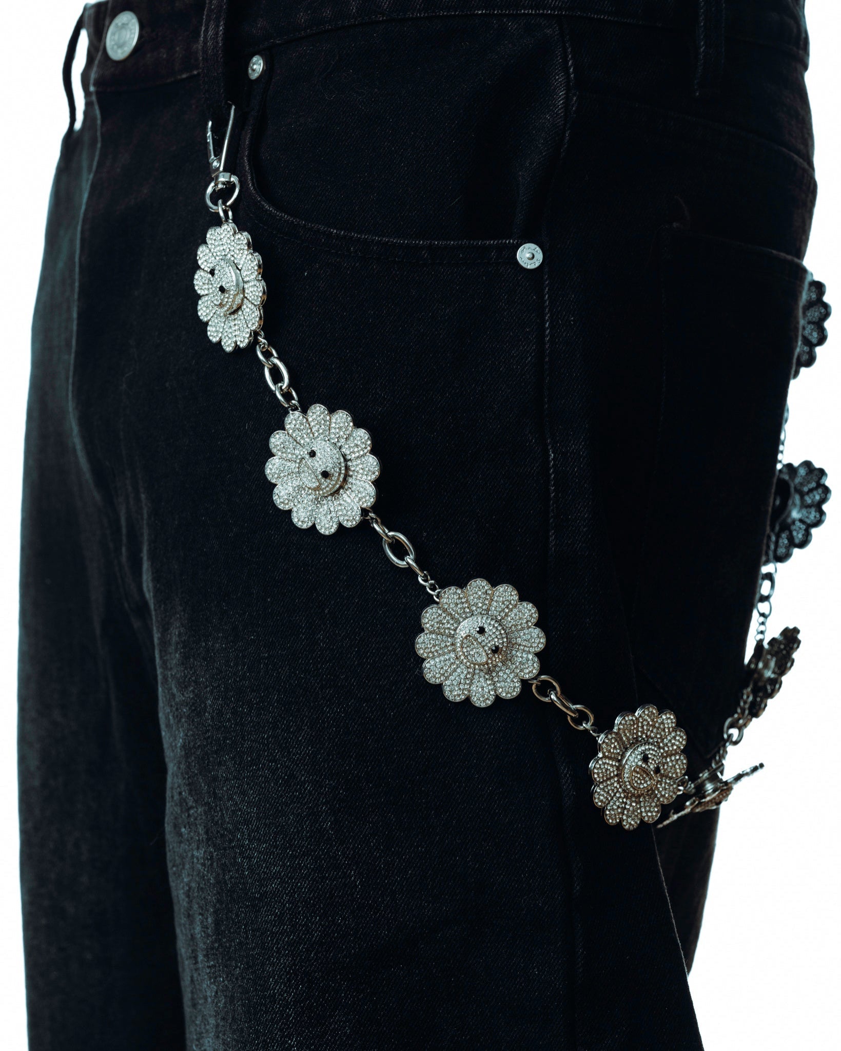 ☆Chain Stamped Jeans/KIMHEKIM☆ KIMHEKIM(キムヘキム)Chain Stamped Jeans 安全発送 (KIMHEKIM