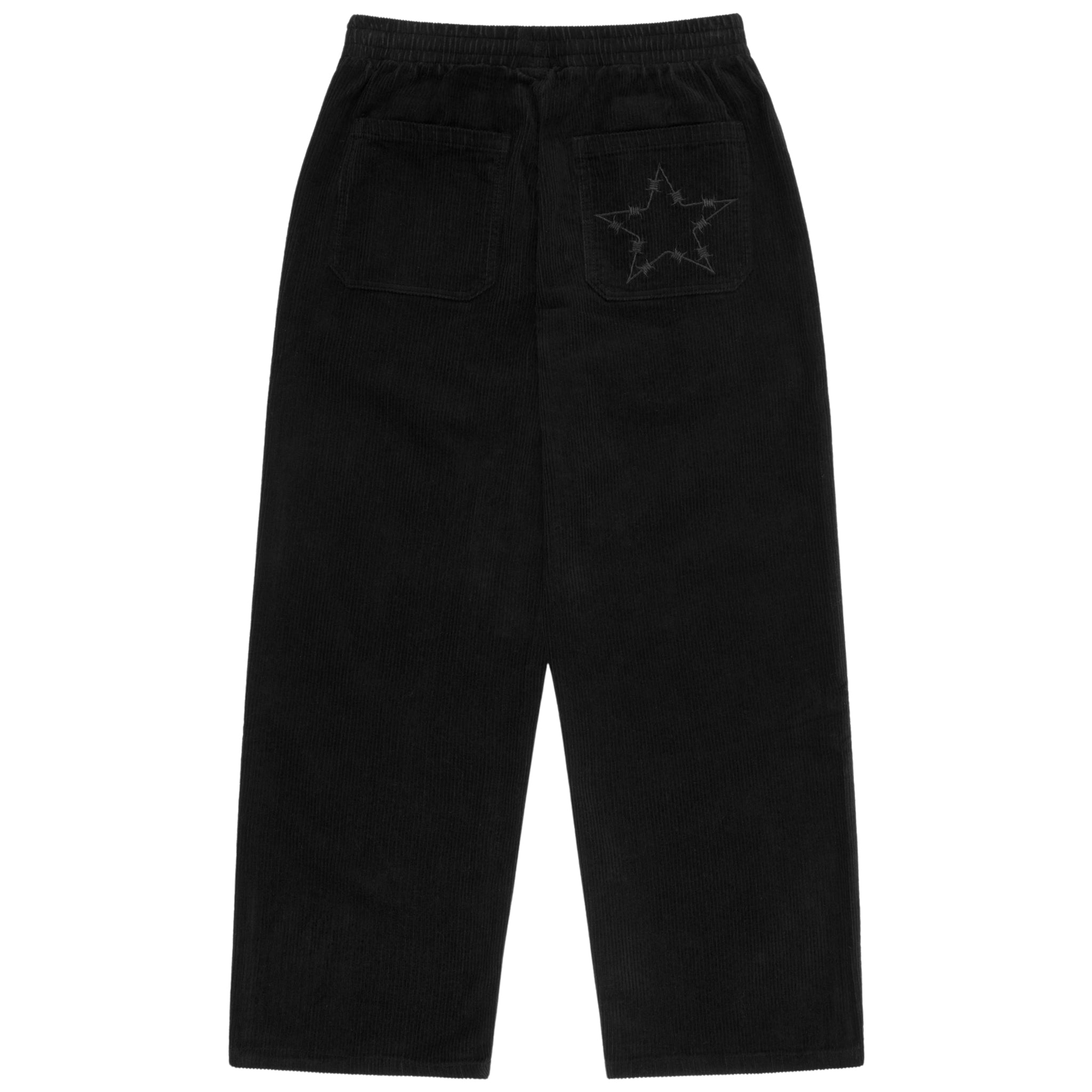 CORDUROY LOUNGE PANTS - BLACK