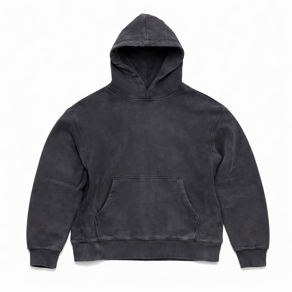 Faded Black Hoodie