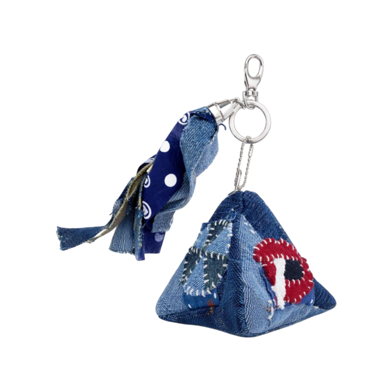 OriginalFani®design/Aki's Gallery® Denim Pyramid Pouch Keychain