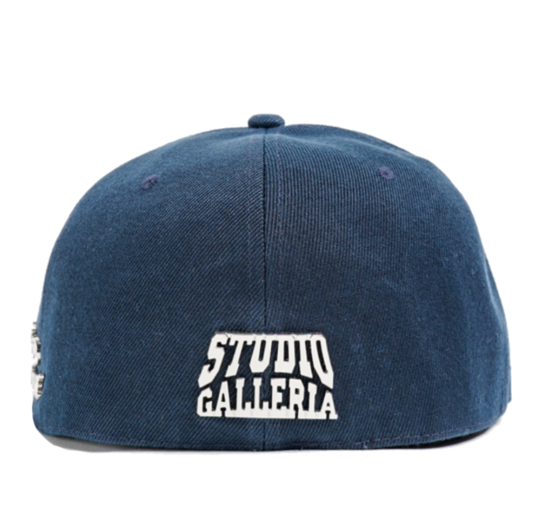 NAVY NY METAL FITTED