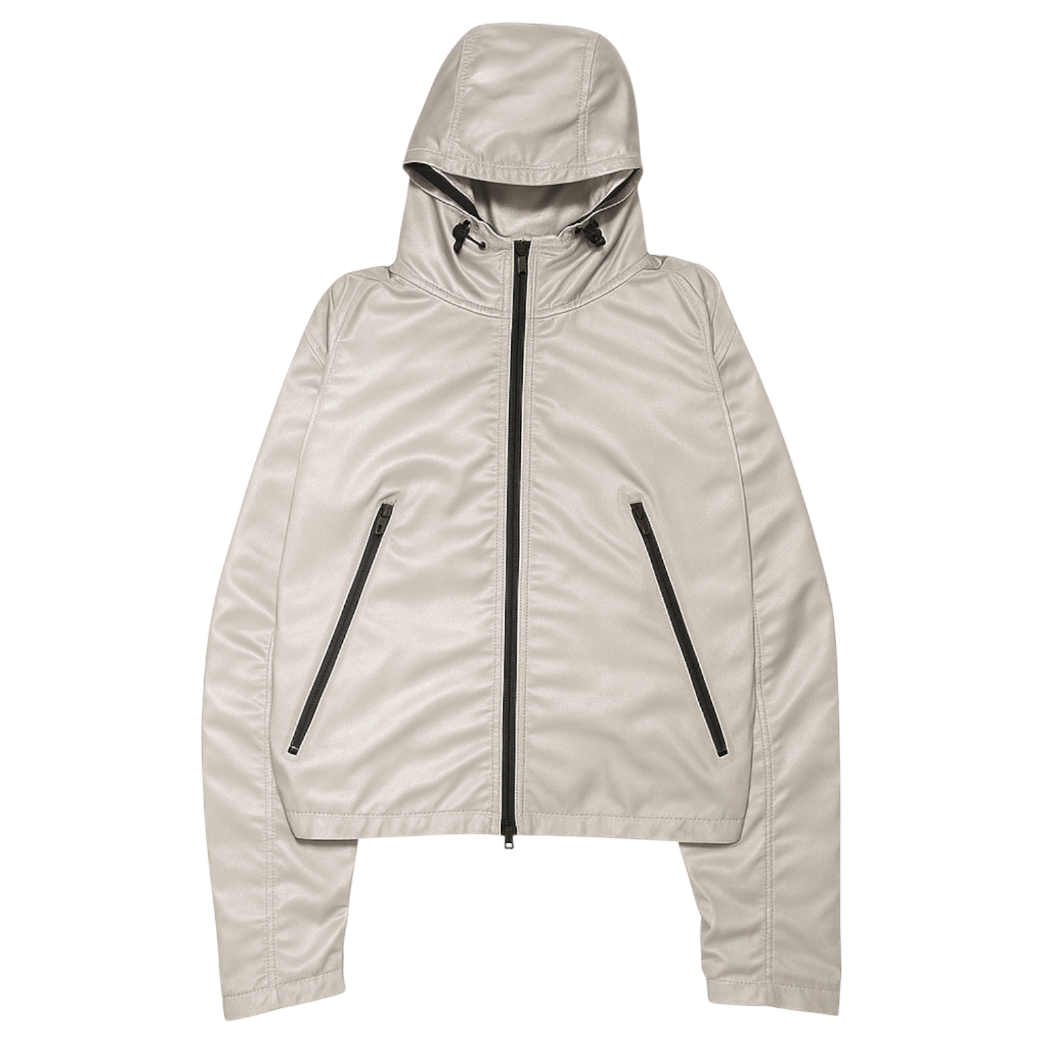 MEN'S CROPPED SHELL JACKET, SILVER