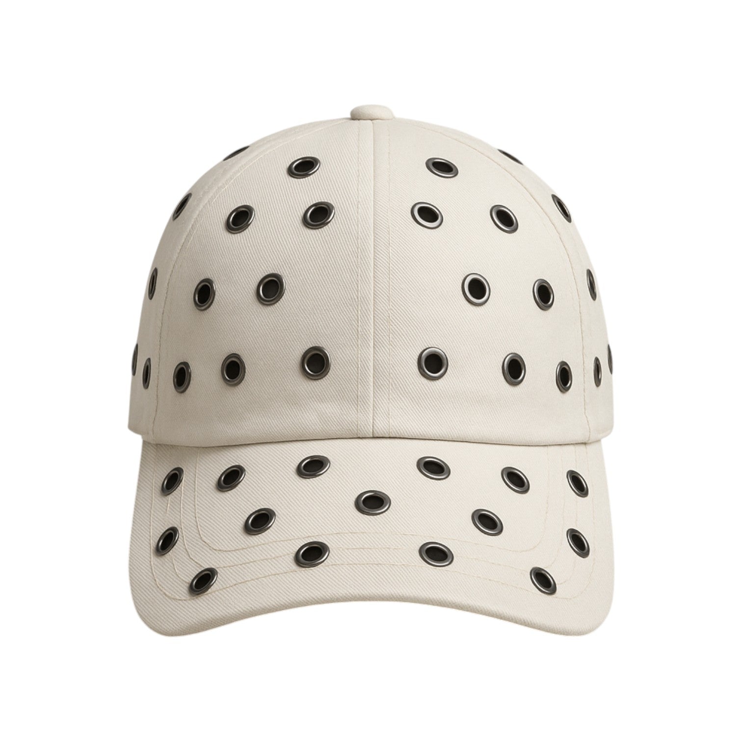 White Metal Stabbed Hats