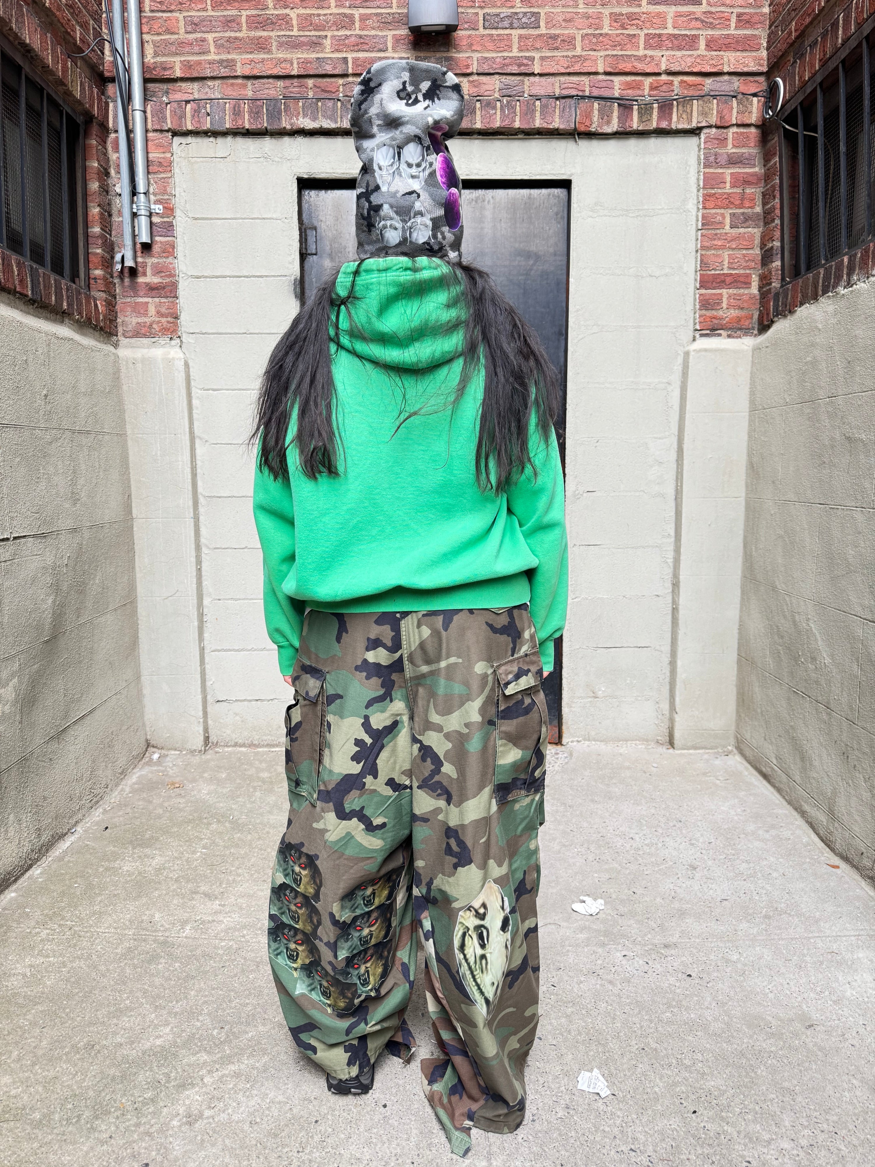Massive AAP logo deconstructed camo cargos