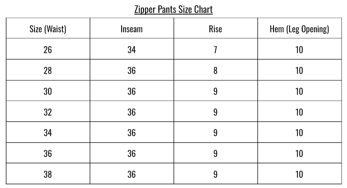 Zipper Pants (Off-White)