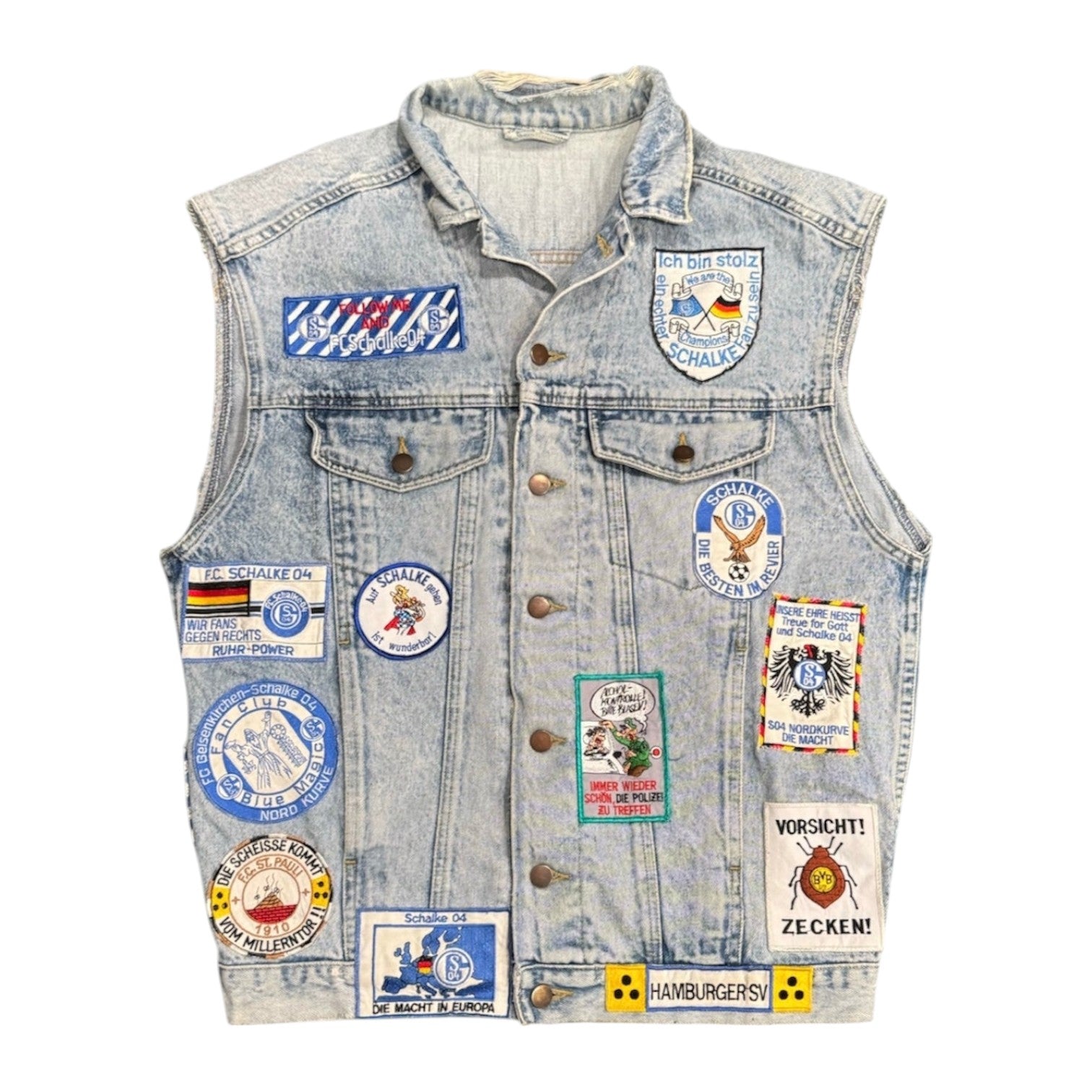 EXTREME PATCHWORK DENIM VEST