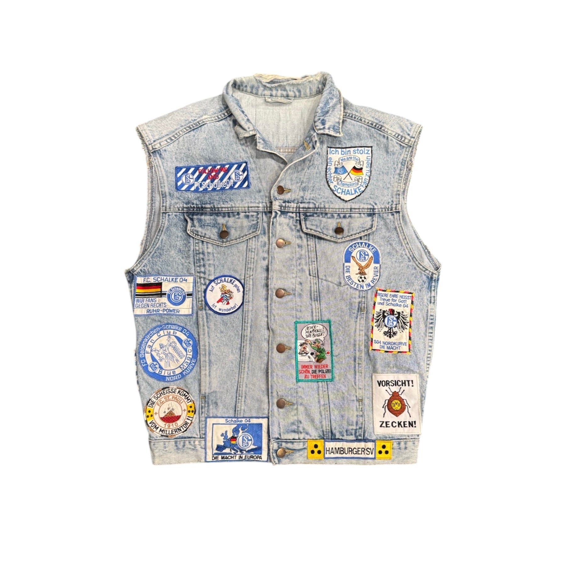 EXTREME PATCHWORK DENIM VEST