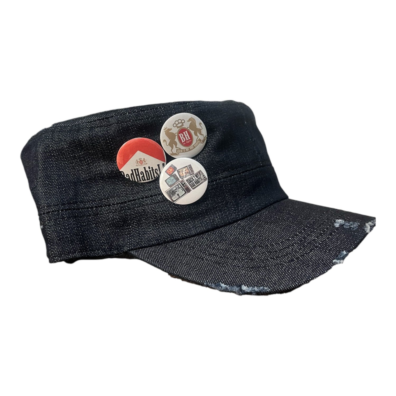 Denim pin hat (indigo)