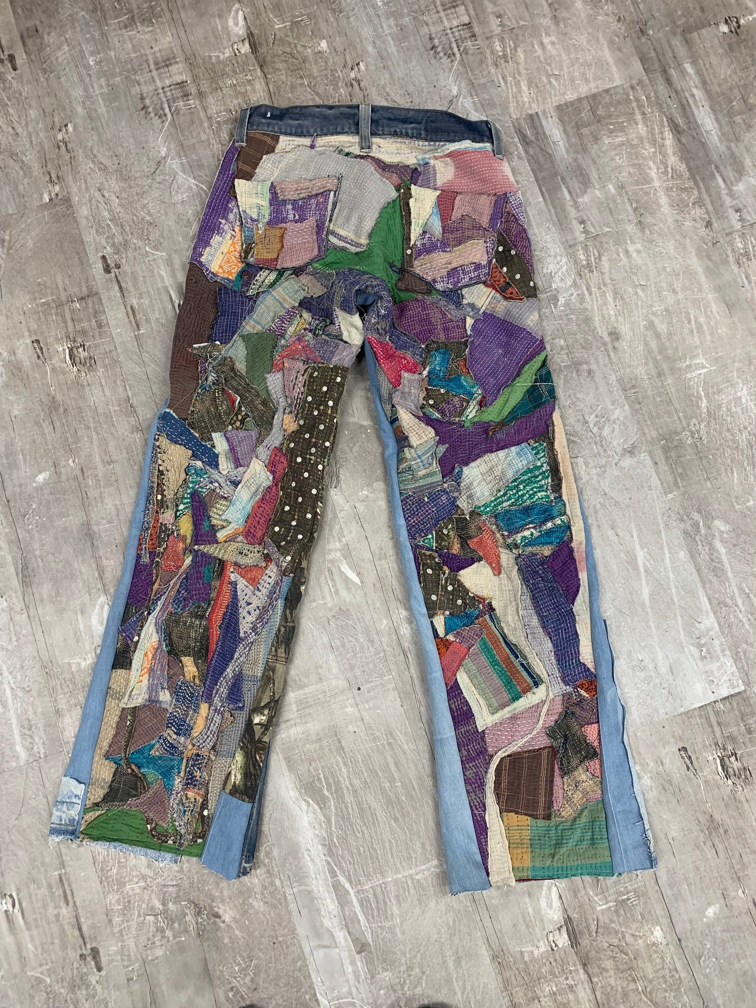 Boro Patch Flare Jeans- 30x32